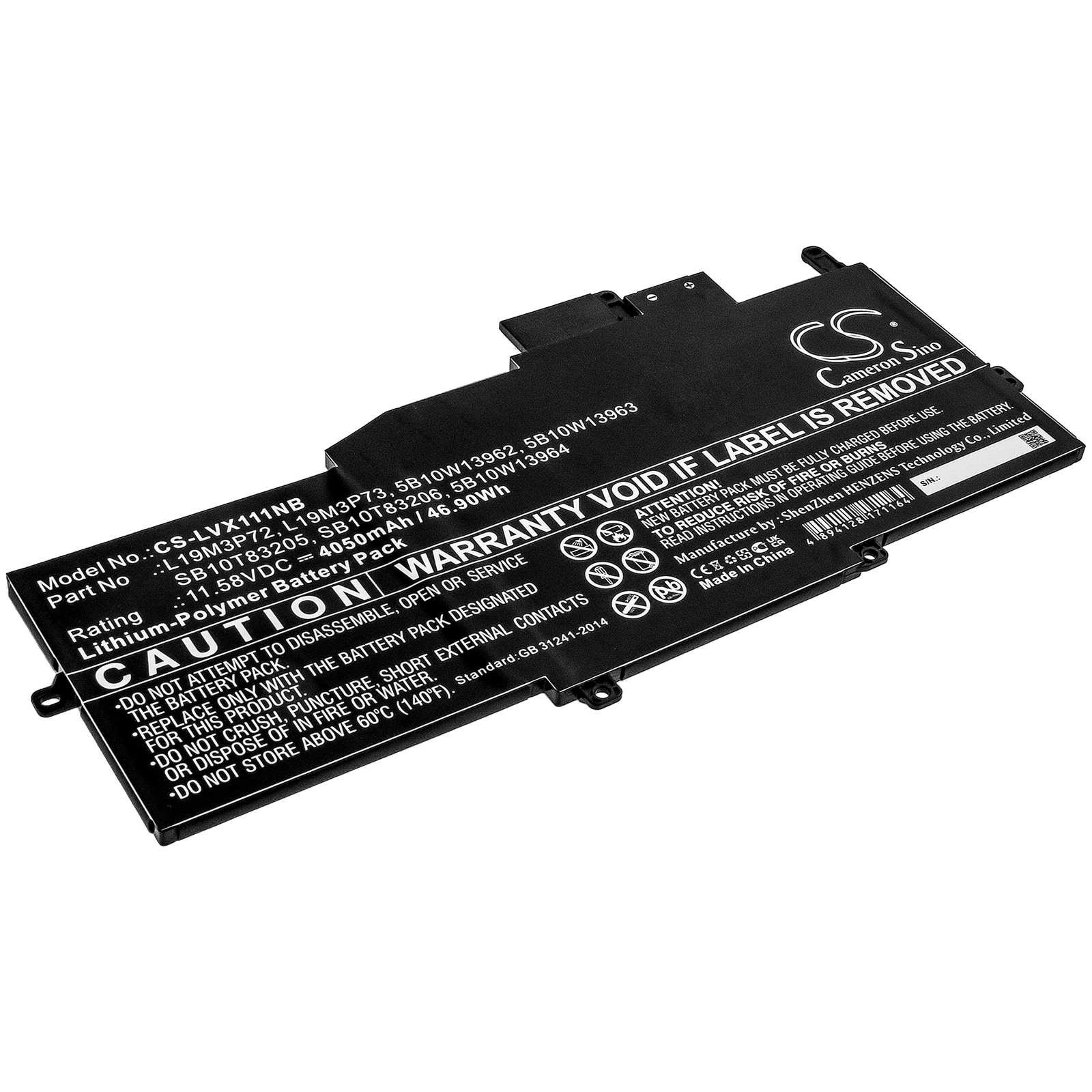 Batteri til notebook, bærbar computer til Lenovo ThinkPad X1 Nano og andre
