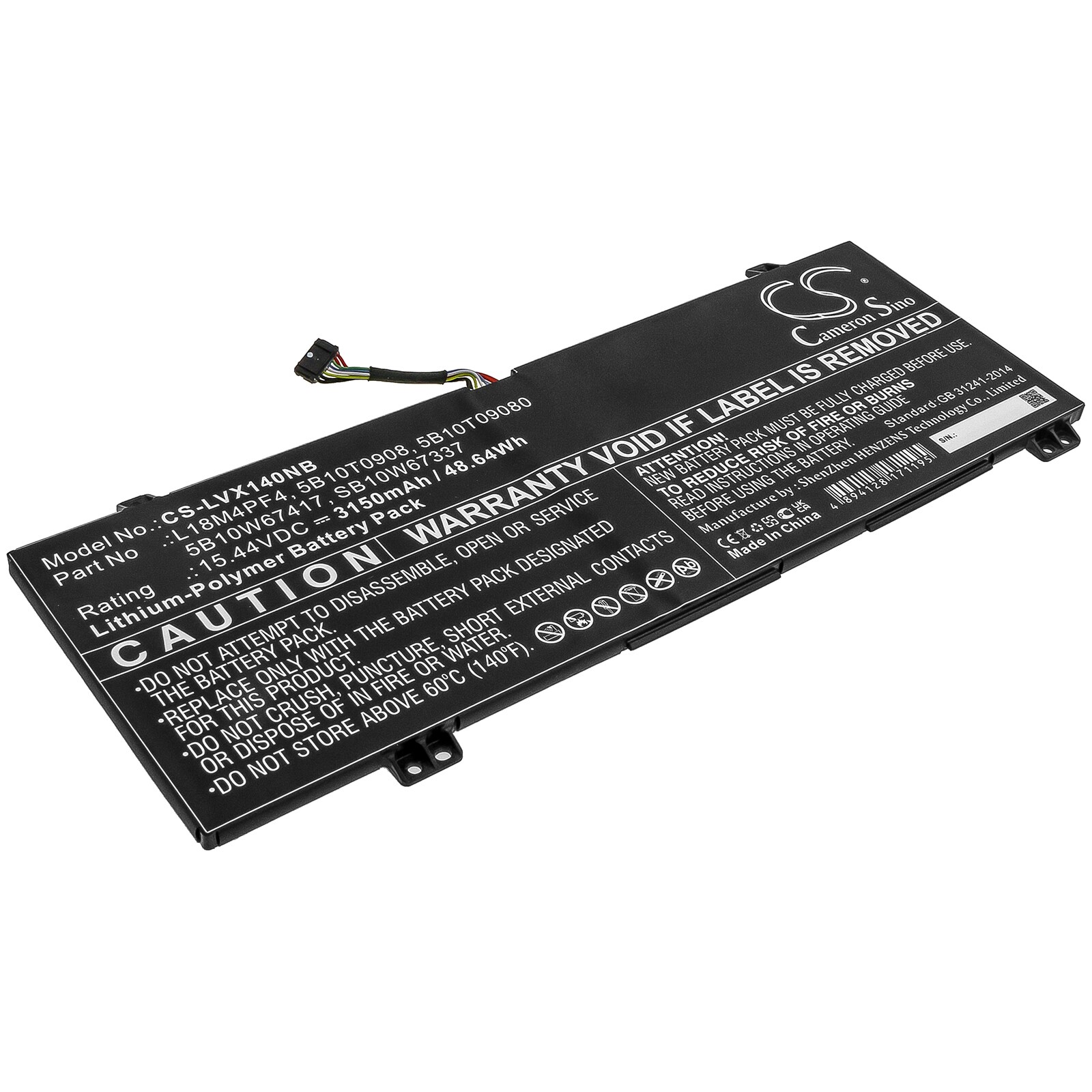 Batteri til notebook, bærbar computer til Lenovo Xiaoxin Air 14 2019 og andre