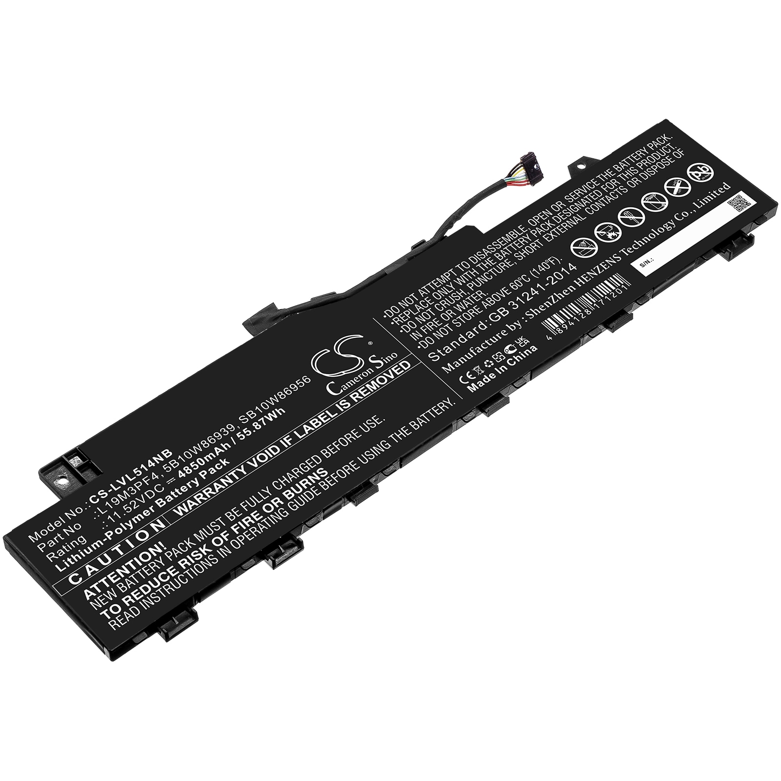 Batteri til notebook, bærbar computer til Lenovo IdeaPad 5 14ARE05 og andre