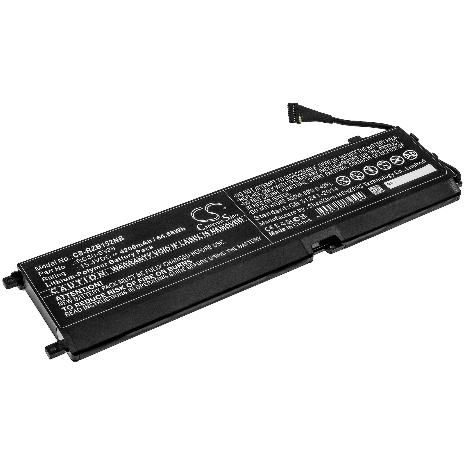 Batteri til notebook, bærbar computer til Razer Blade 15 2020, Blade 15 2021 og andre