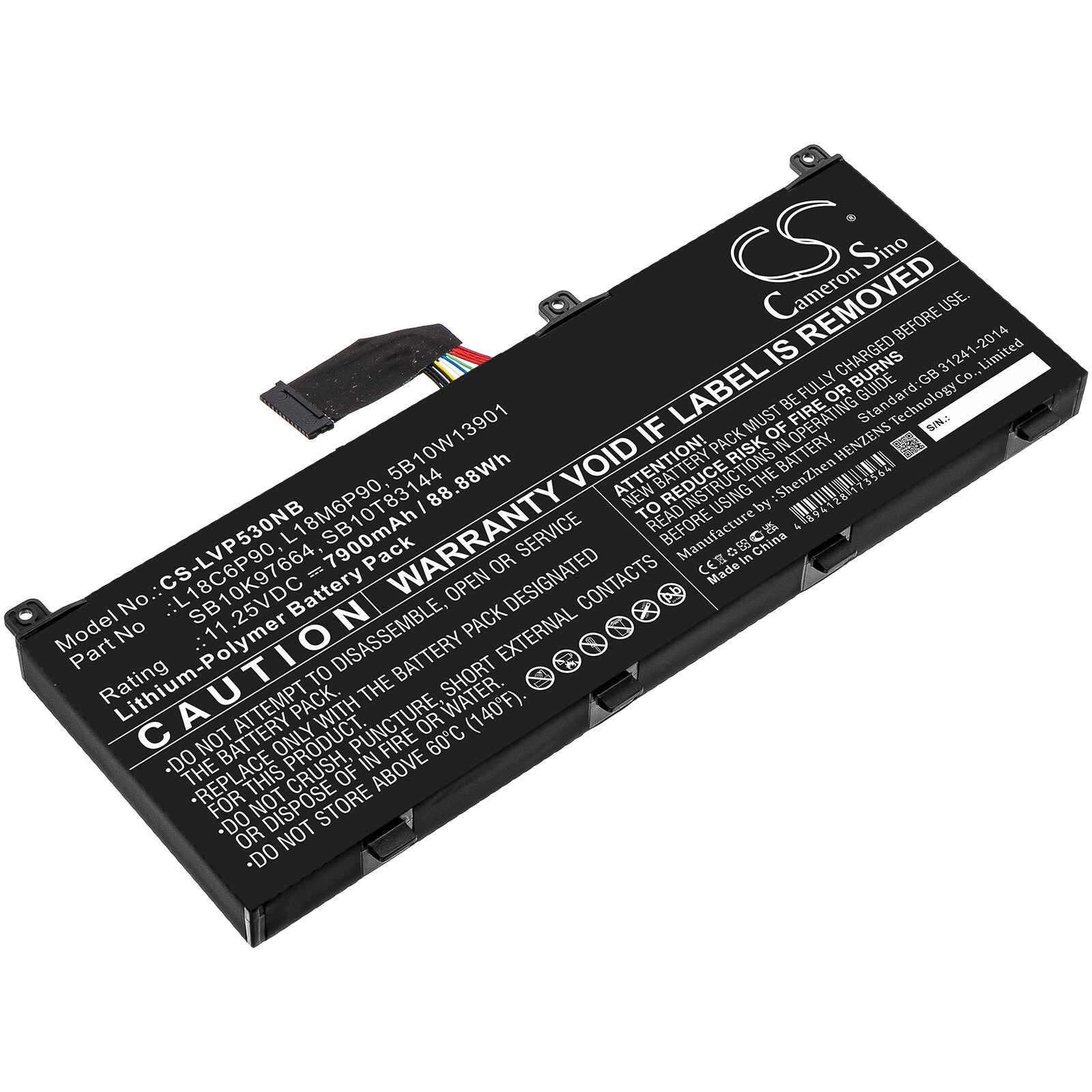 Batteri til notebook, bærbar computer til Lenovo Thinkpad P53 og andre