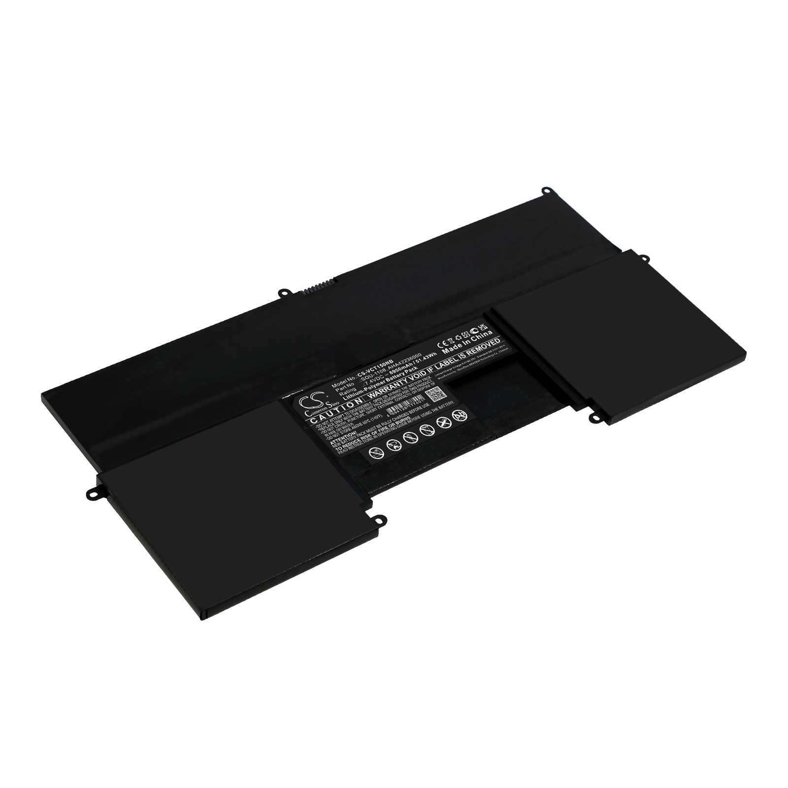Batteri til notebook, bærbar computer til Vizio CT15-A5, CT15-A2, CT15-A1 og andre