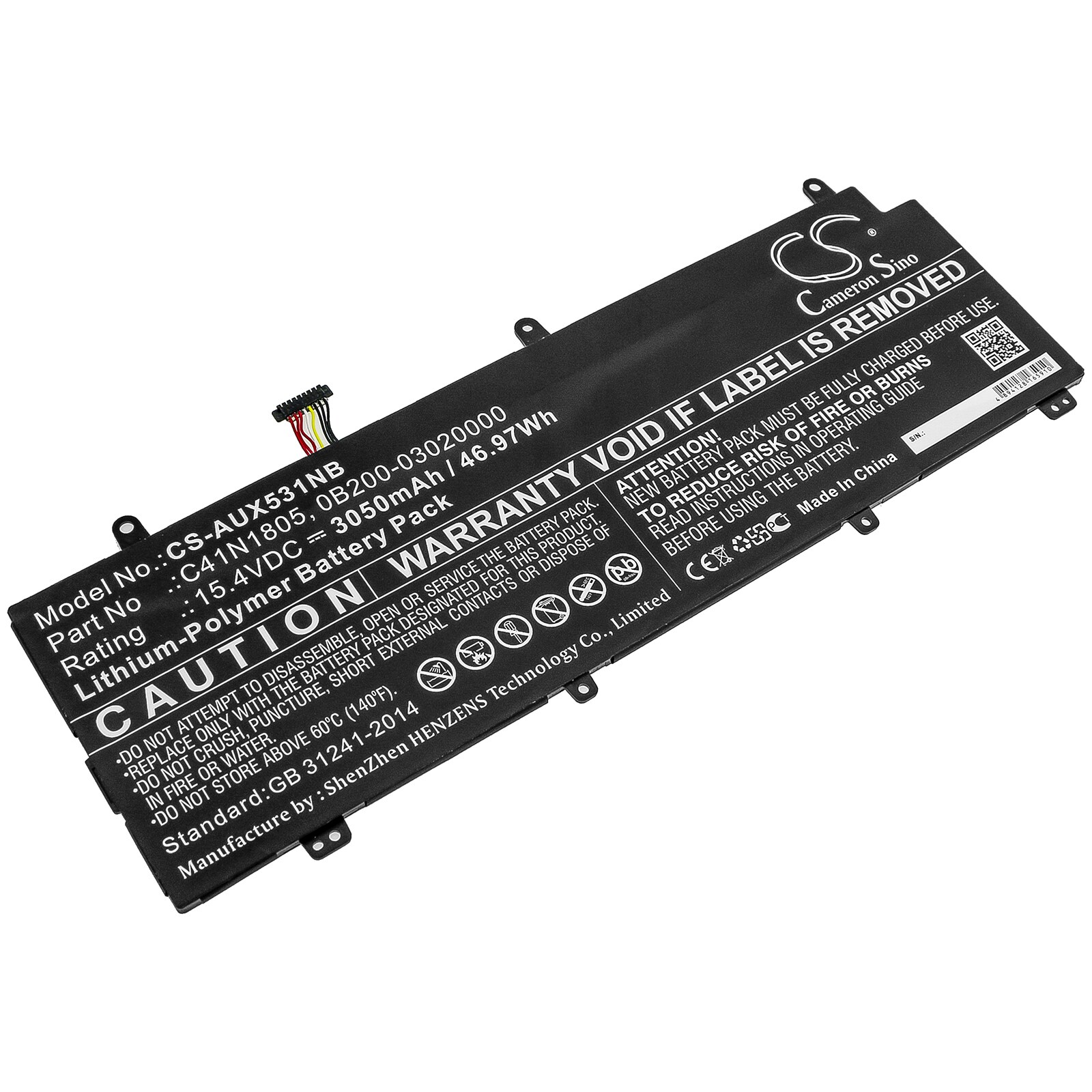 Batteri til notebook, bærbar computer til Asus ROG Zephyrus S GX531GS og andre