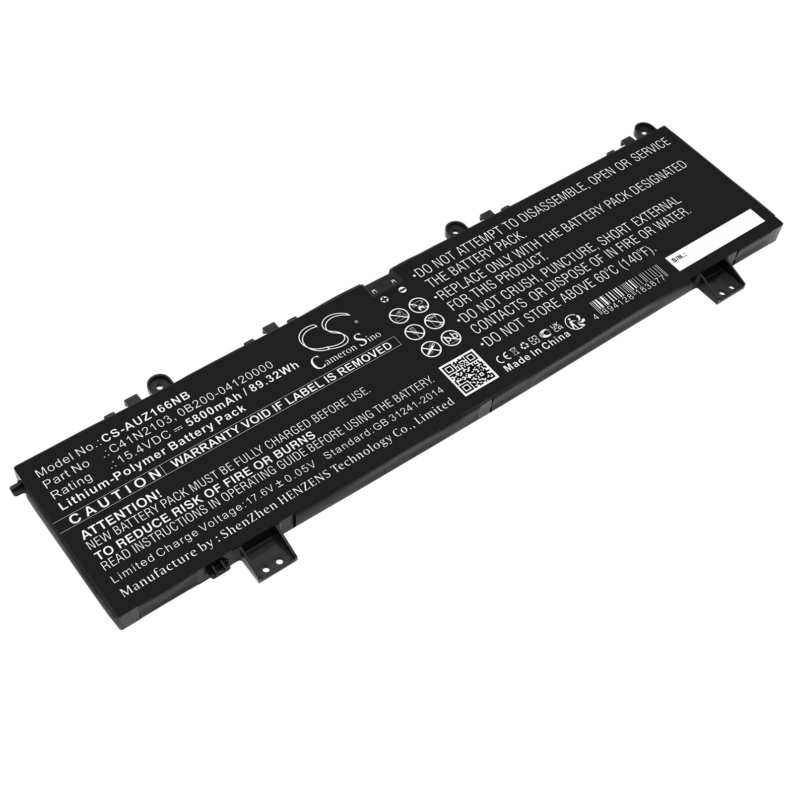 Batteri til notebook, bærbar computer til Asus ROG Zephyrus Duo 16 GX650RM-LS016W og andre.