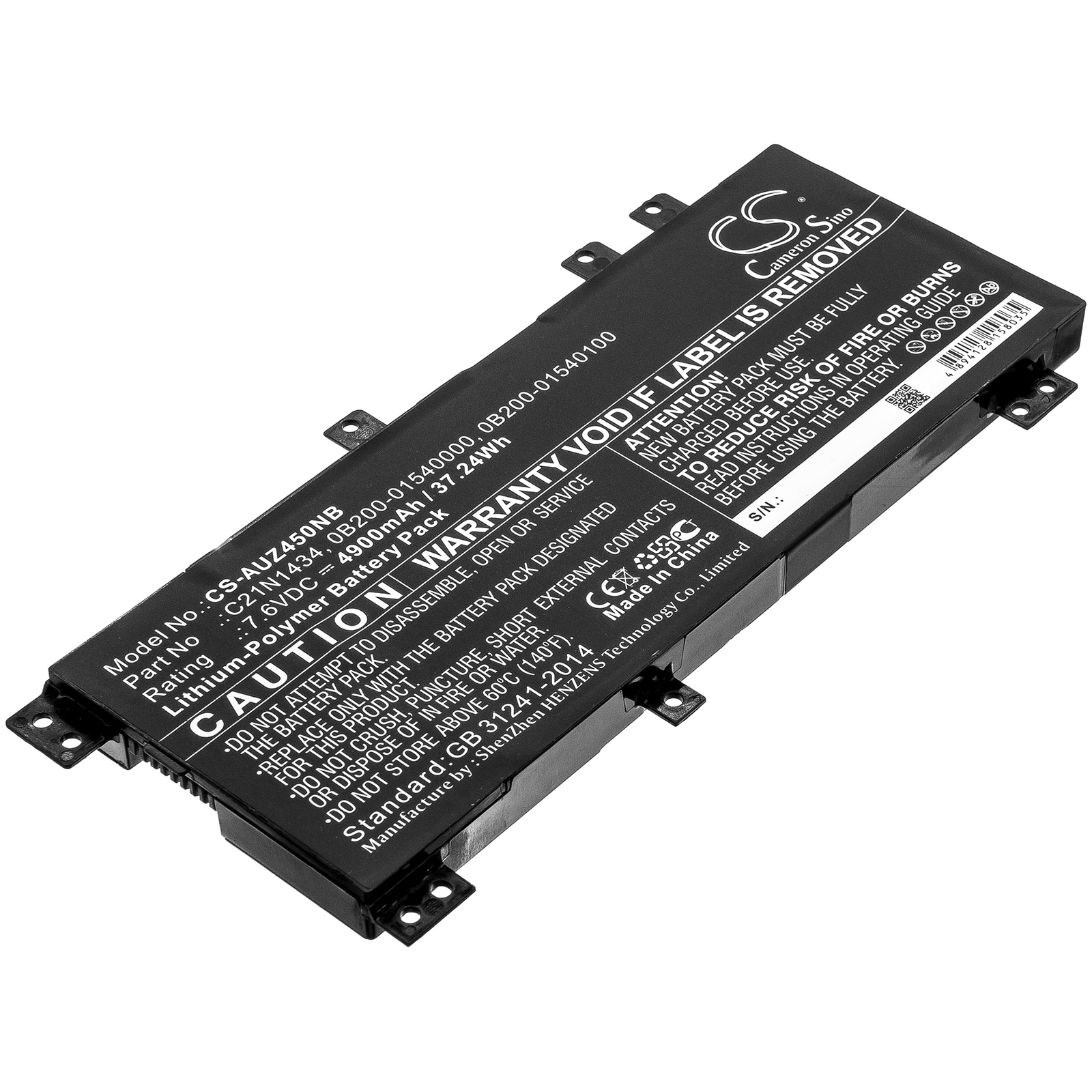 Batteri til notebook, bærbar computer til Asus Z450LA-WX006T, Z450UA, Z550MA-1A og andre.