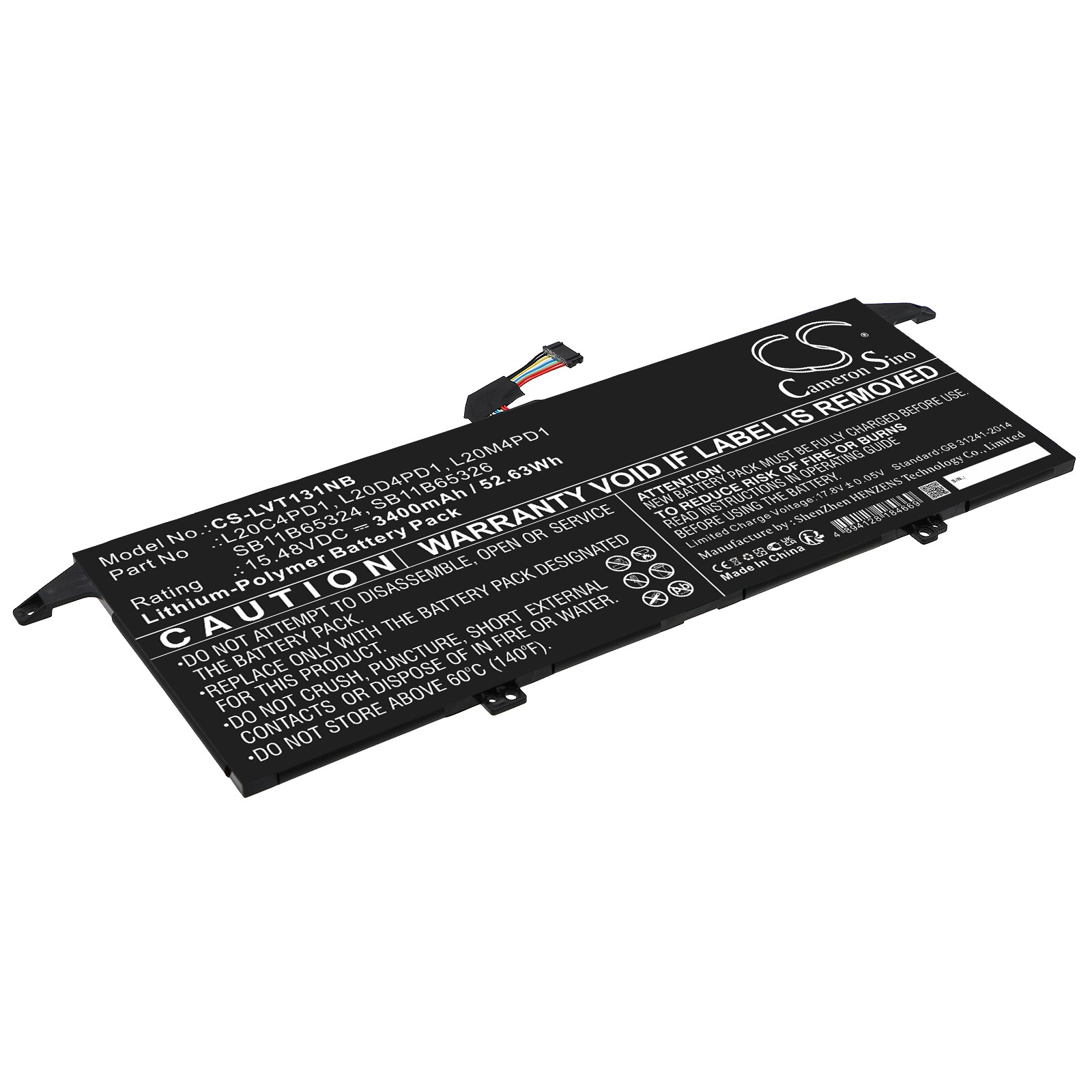 Batteri til notebook, bærbar computer til Lenovo ThinkBook 13x ITG 20WJ002LGE og andre.