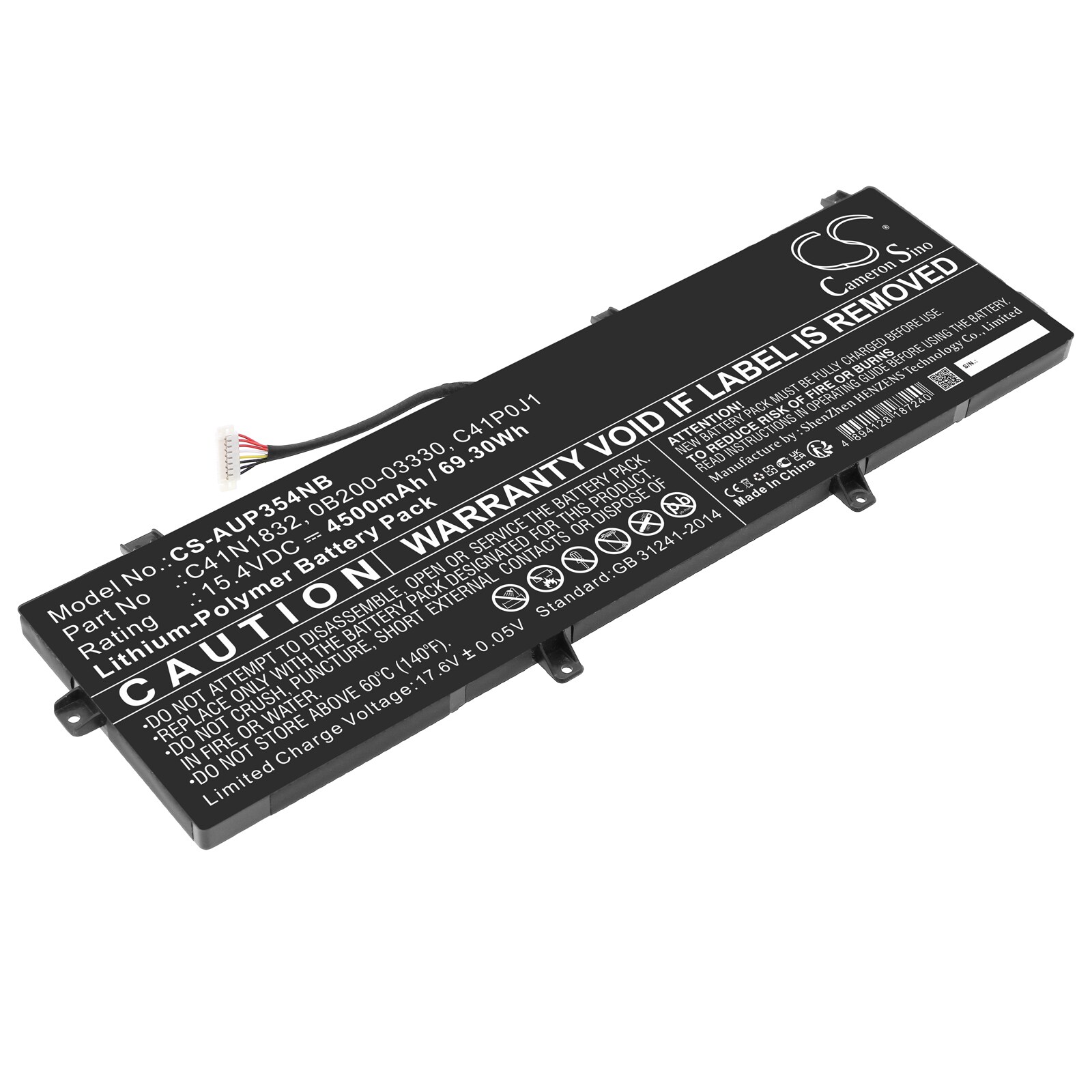 Batteri til notebook, bærbar computer til Asus Pro P3540FA-EJ0056R og andre