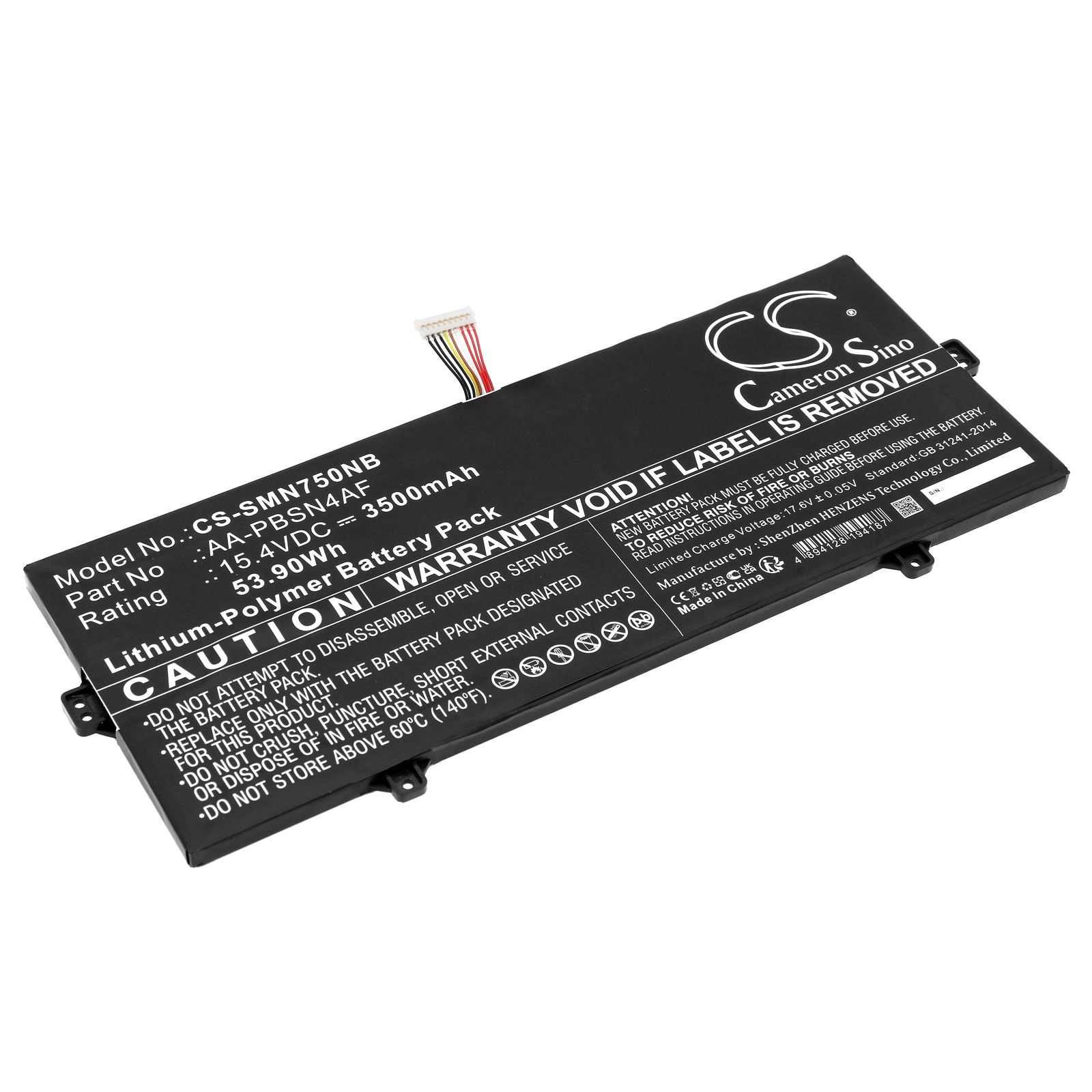 Batteri til notebook, bærbar computer til Samsung, NT930SBE-K58F, NP930SBE-K01US og andre