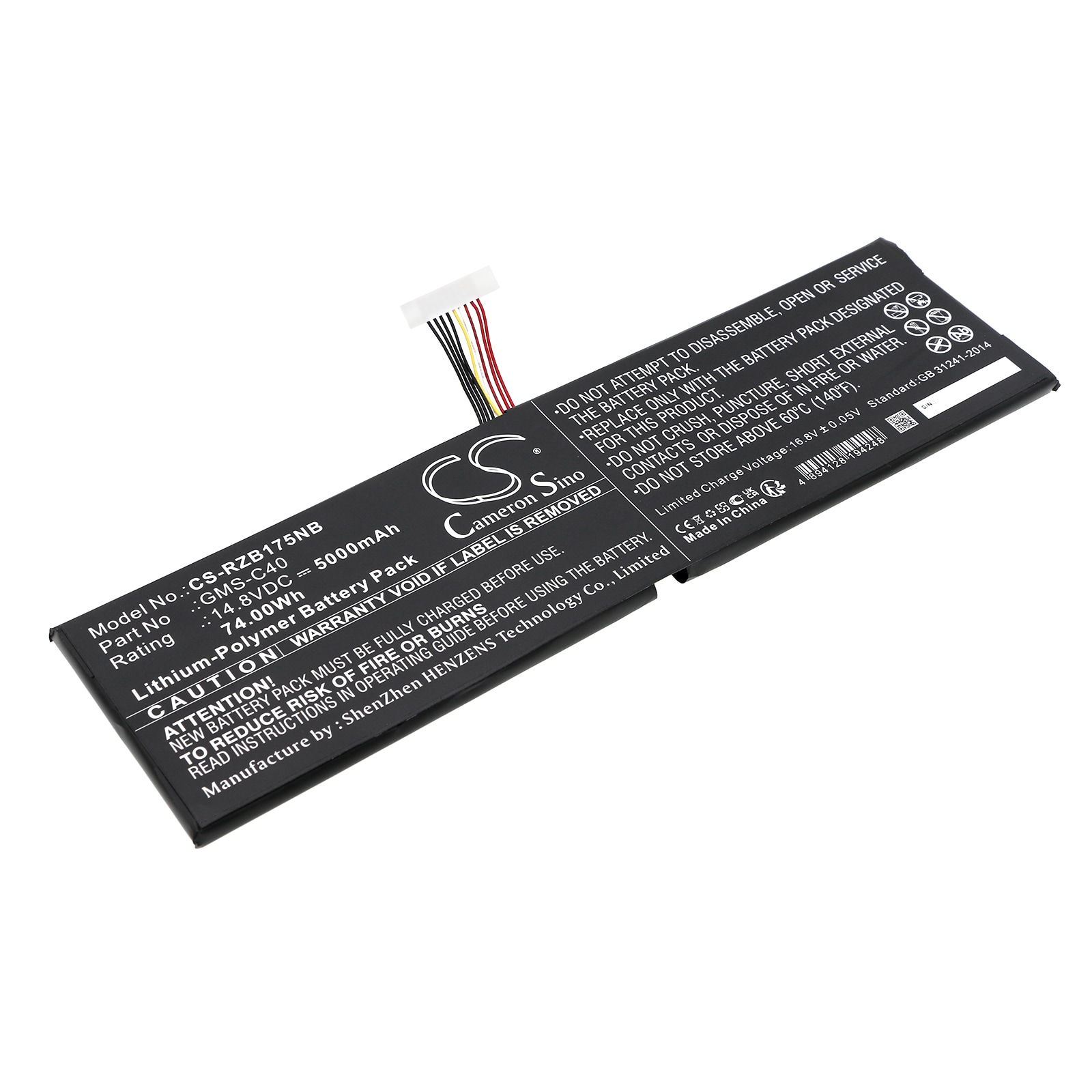 Batteri til notebook, bærbar computer til Razer Blade Pro 17, RZ09-00991102 og andre