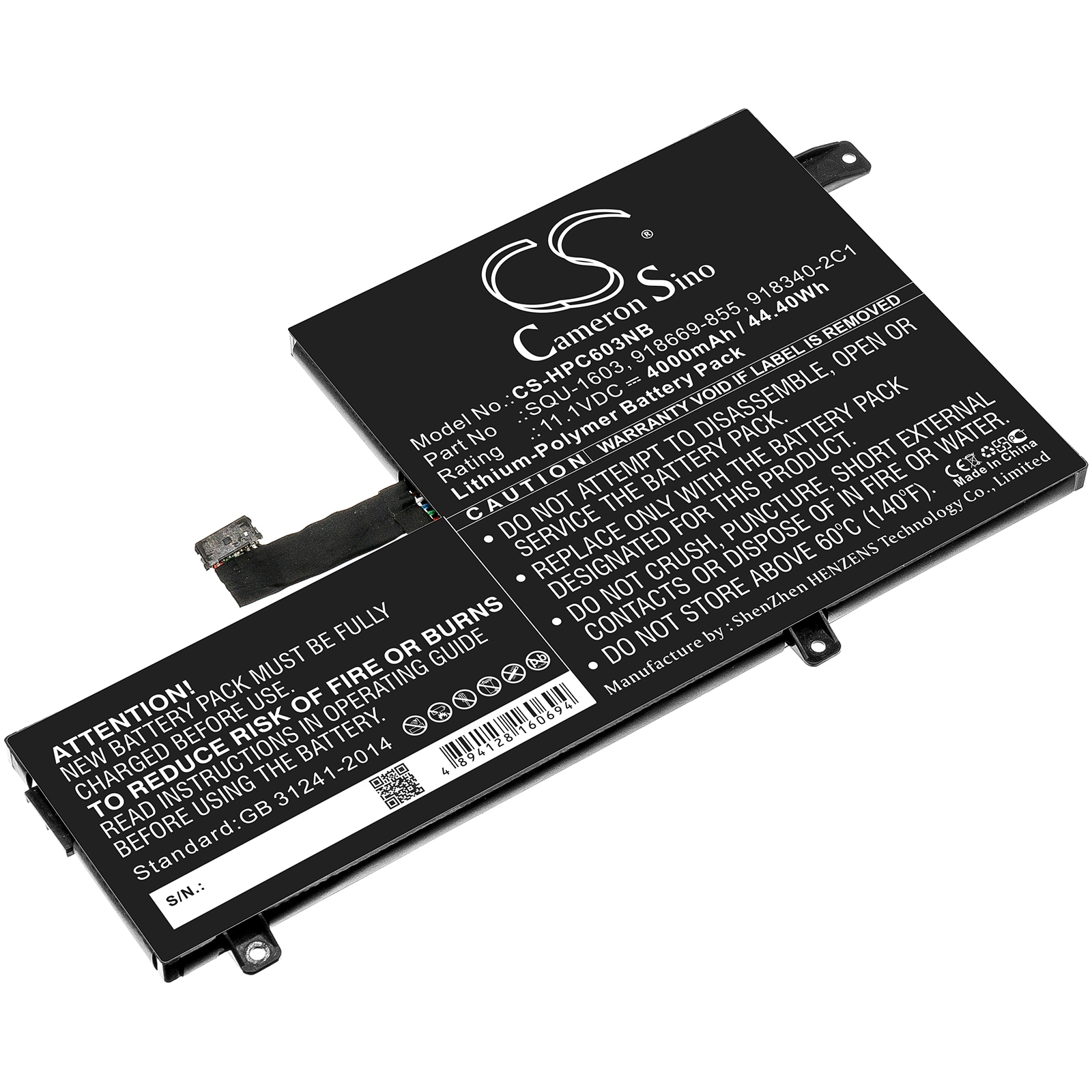 Batteri til notebook, bærbar computer til HP Choromebook 11 G5, 11 G5 EE Chromebook