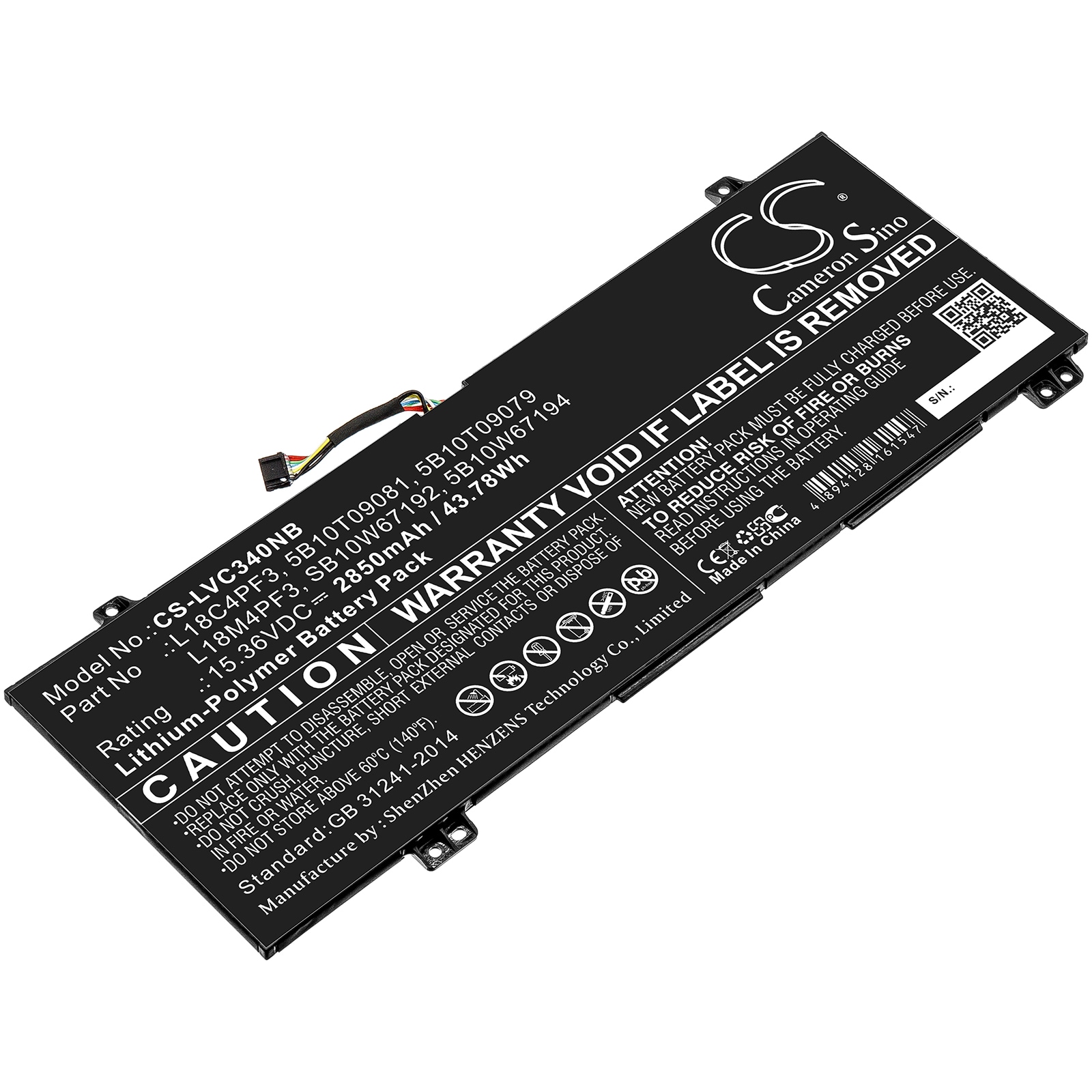 Batteri til notebook, bærbar computer til Lenovo IdeaPad C340-14IWL og andre
