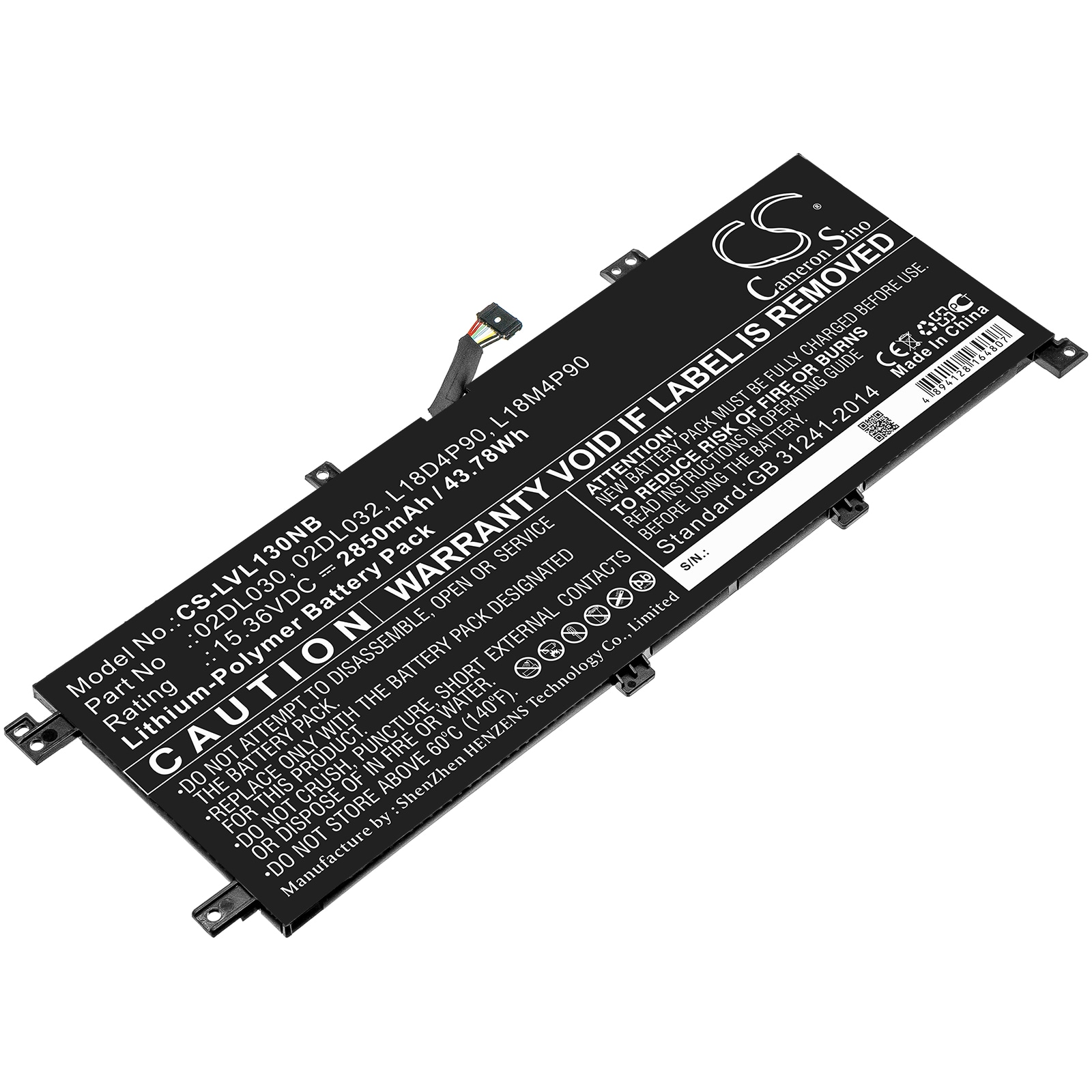 Batteri til notebook, bærbar computer til Lenovo ThinkPad L13-20R4S4L200 og andre.
