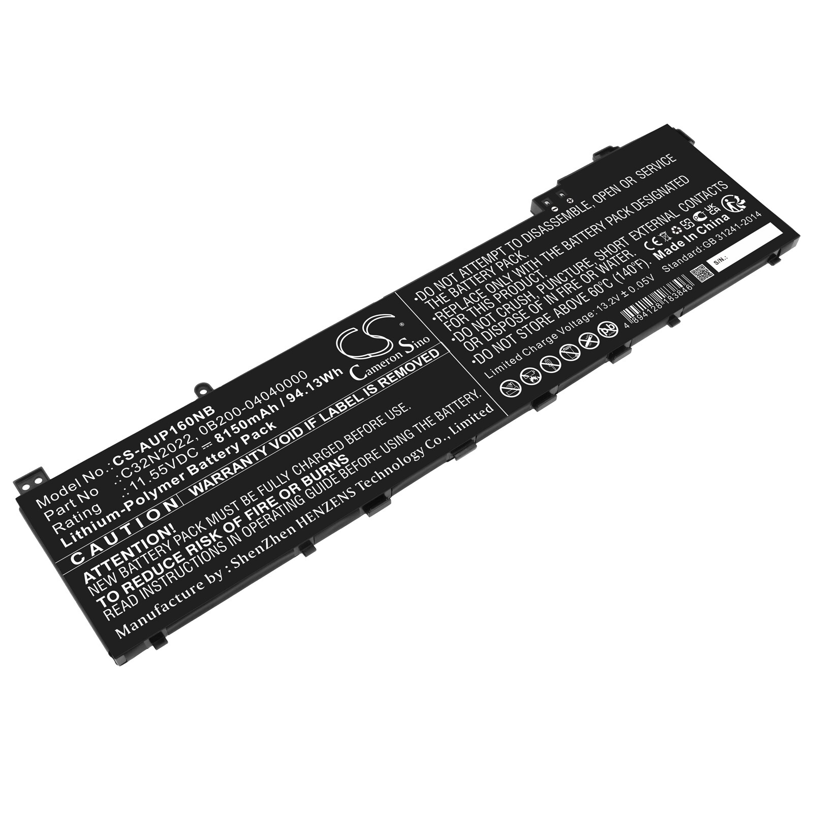 Batteri til notebook, bærbar computer til Asus VivoBook Pro 16X OLED M7600QE-L2040T og andre