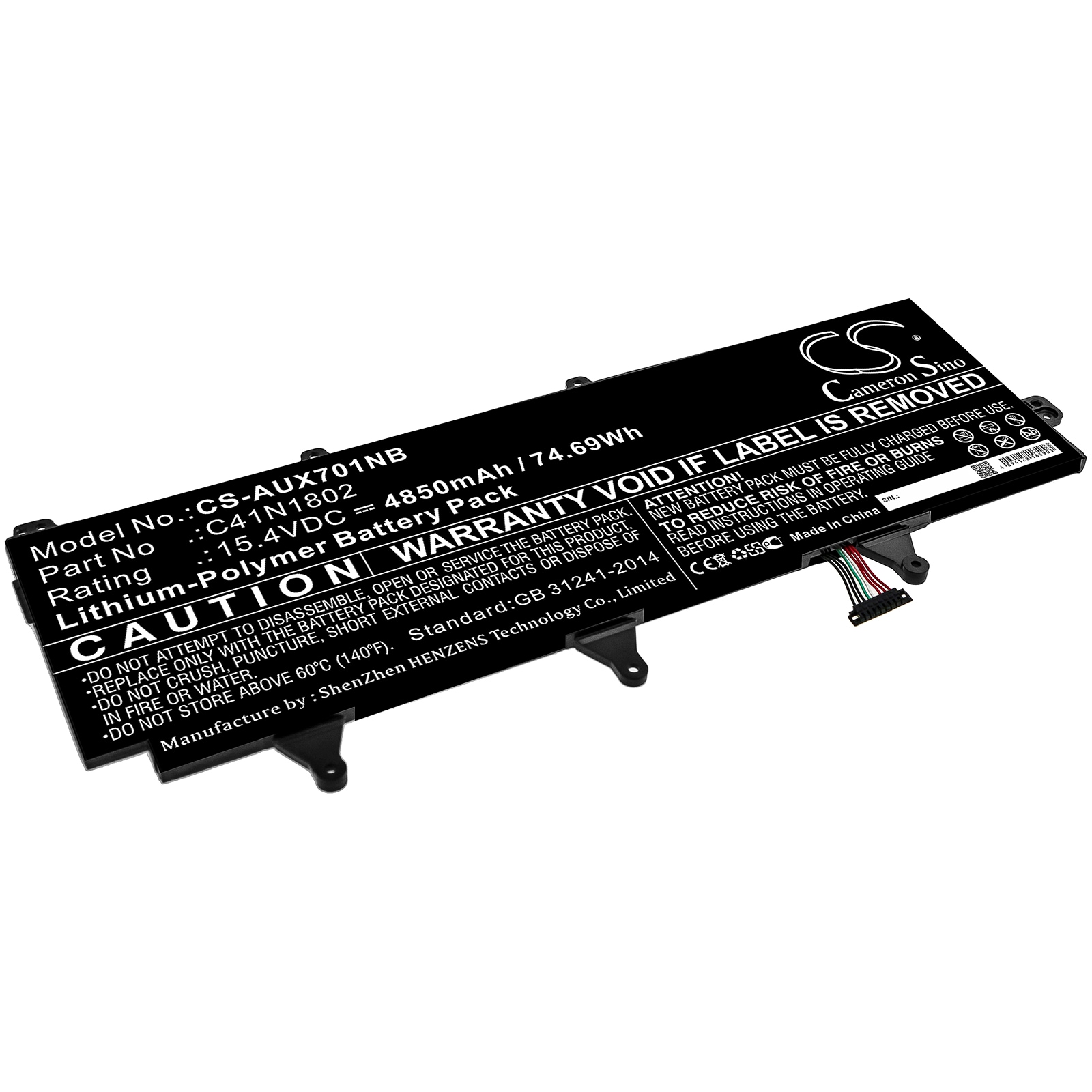 Batteri til notebook, bærbar computer til Asus ROG GX701GVR-EV001T, GX701GX-EV081T og andre
