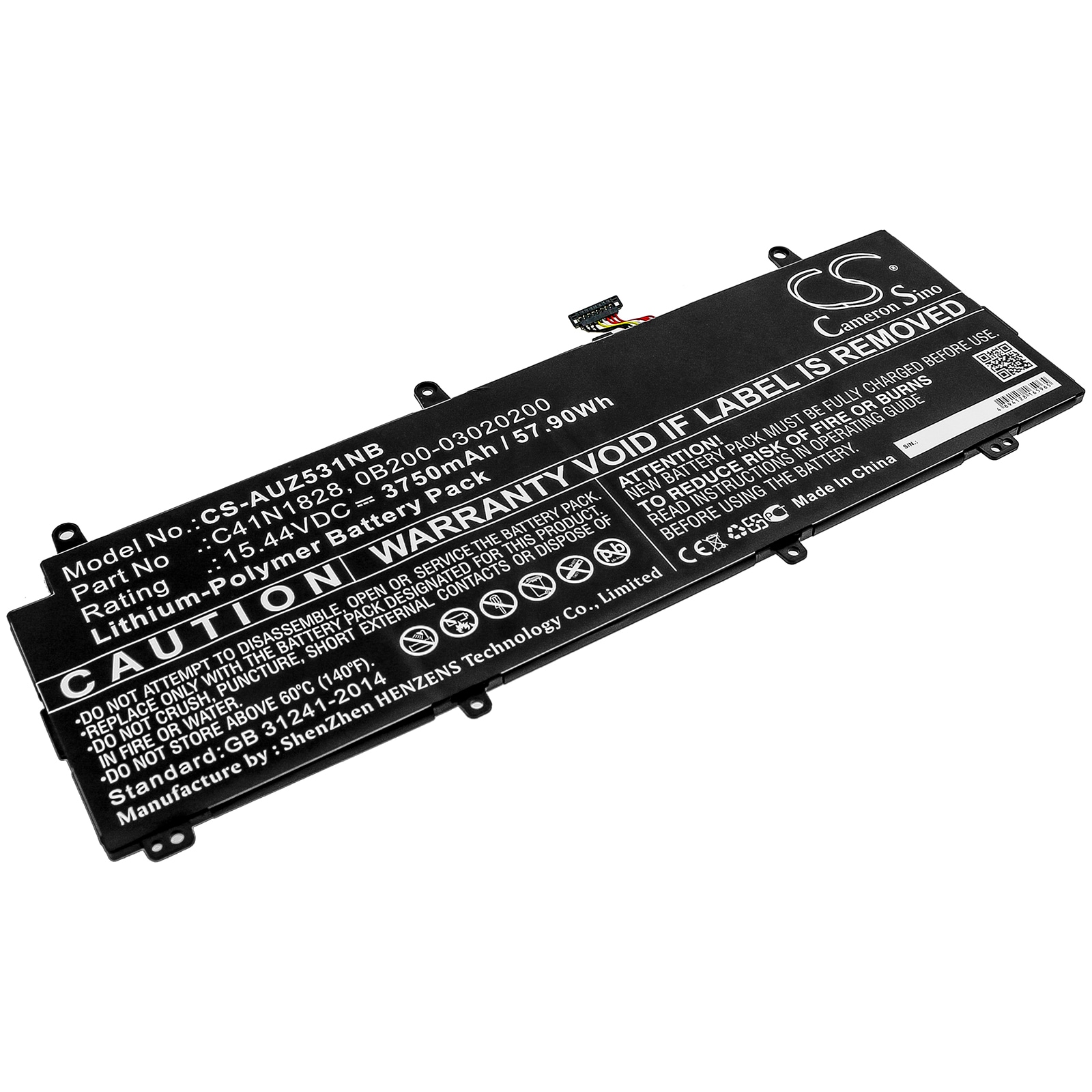 Batteri til notebook, bærbar computer til Asus Zephyrus S GX531GV, GX531GW-ES006T og andre.
