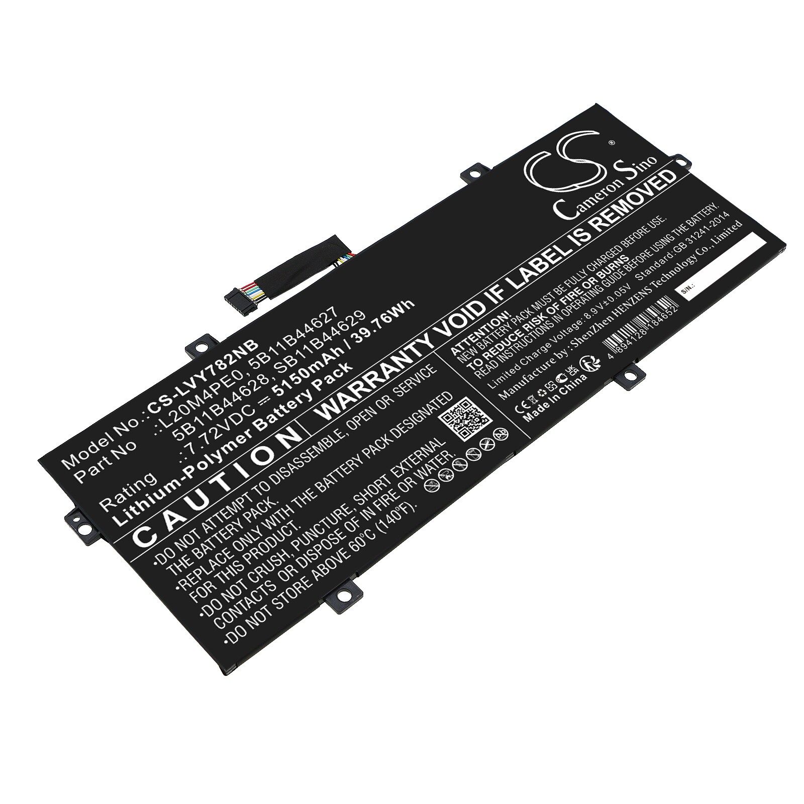Batteri til notebook, bærbar computer til Lenovo Yoga Duet 7 13ITL6 82MA0025AX og andre