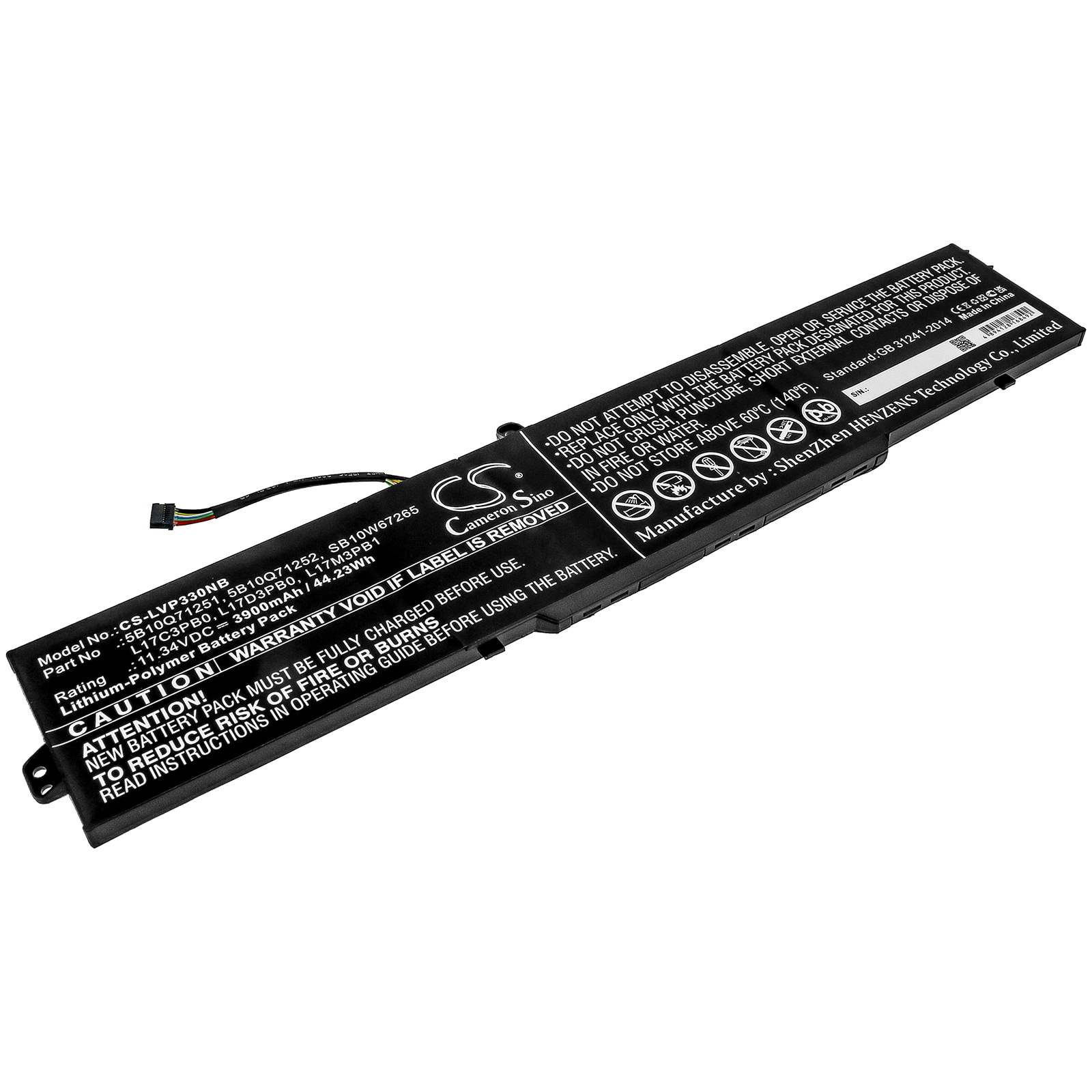 Batteri til notebook, bærbar computer til Lenovo IdeaPad 330-15ICH 81FK00A5AU og andre