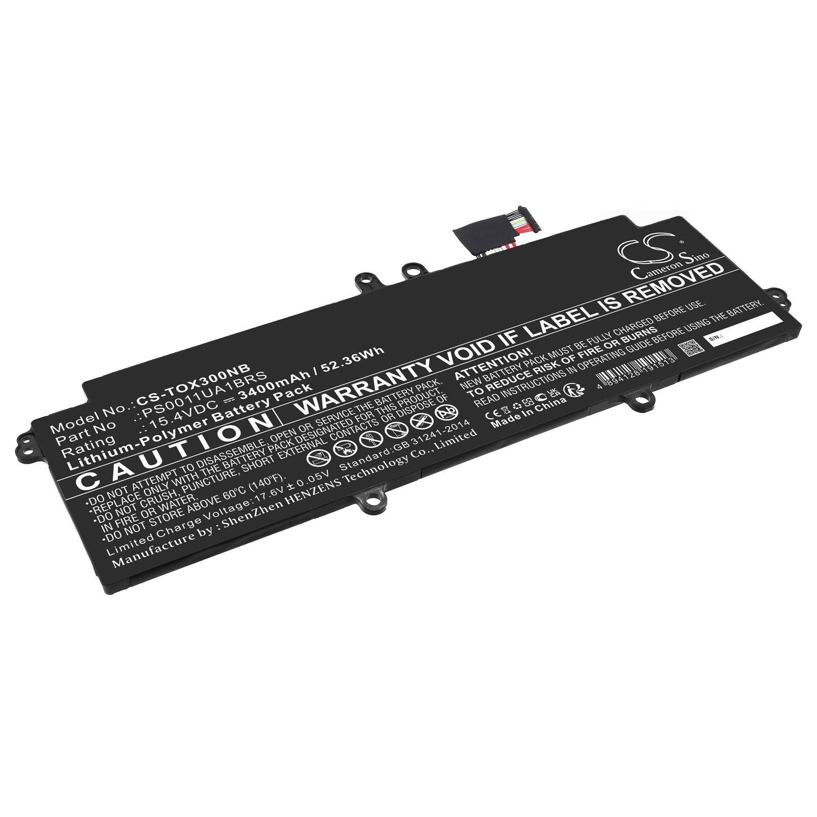 Batteri til notebook, bærbar computer til Dynabook Portege X30L-J-15K og andre