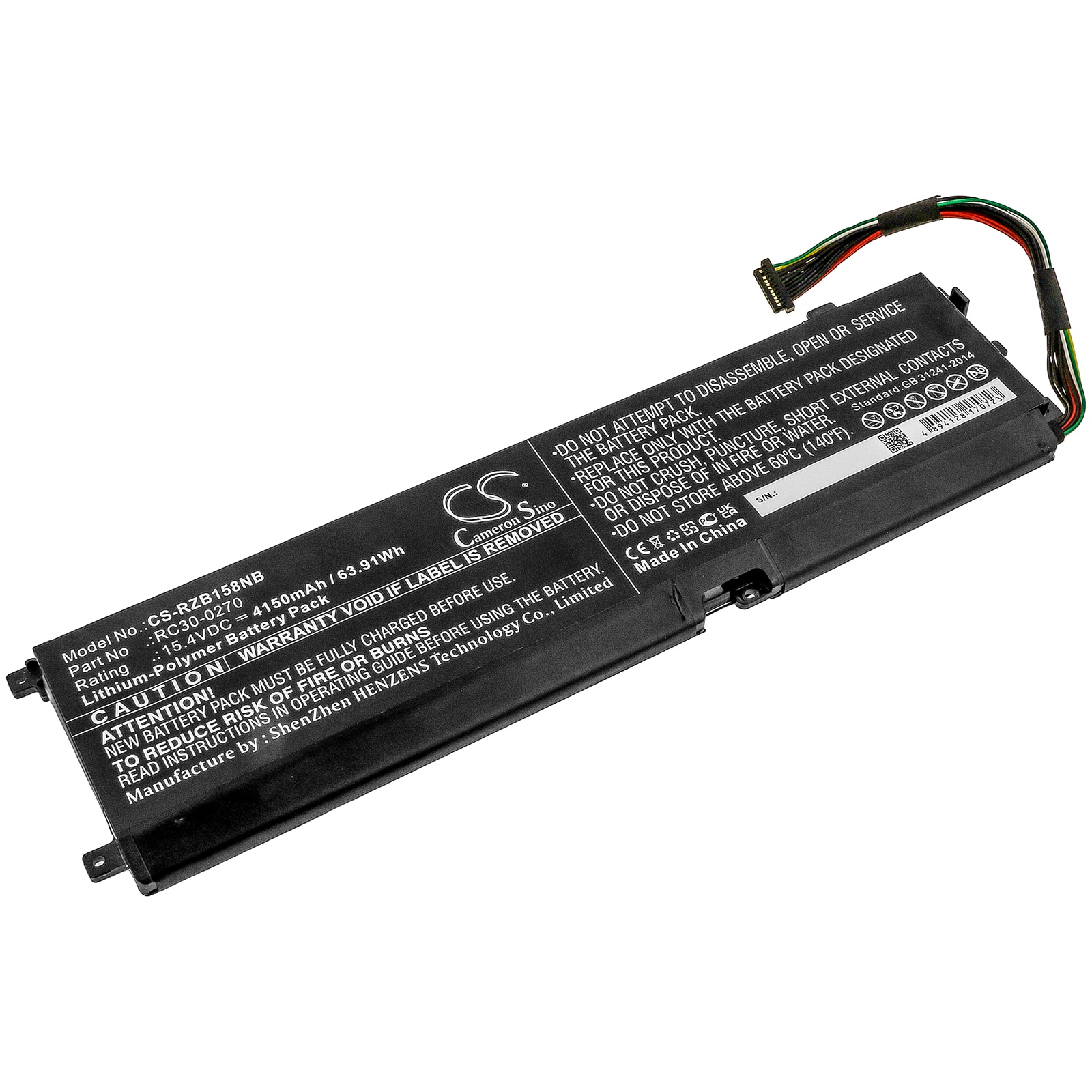 Batteri til notebook, bærbar computer til Razer Blade 15 Base og andre