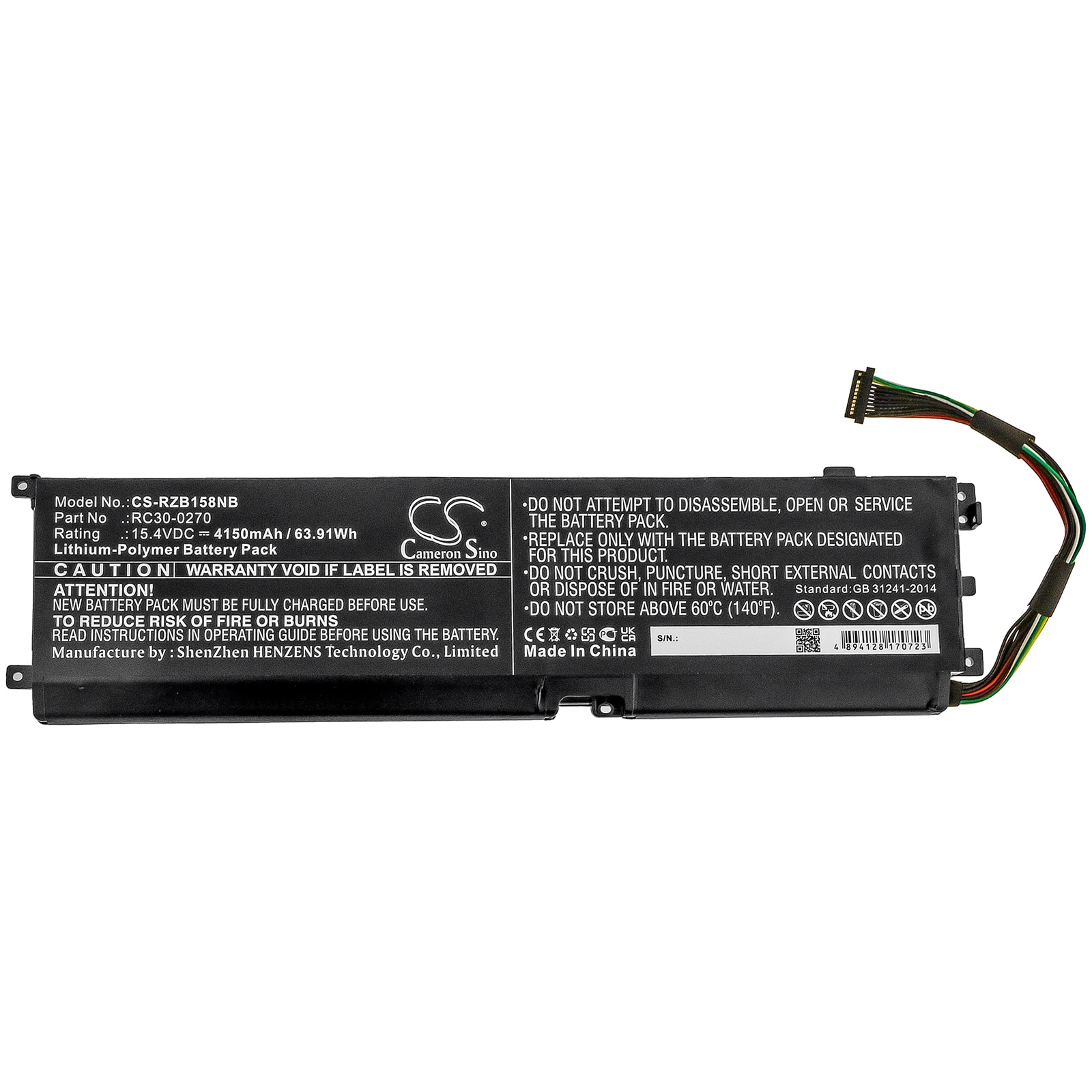 Batteri til notebook, bærbar computer til Razer Blade 15 Base og andre