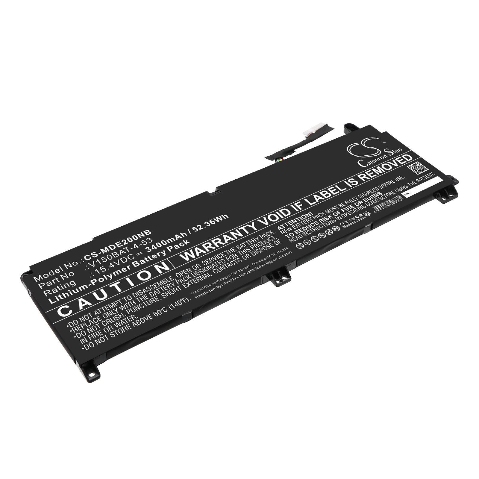 Batteri til notebook, laptop til farverig P16 23
