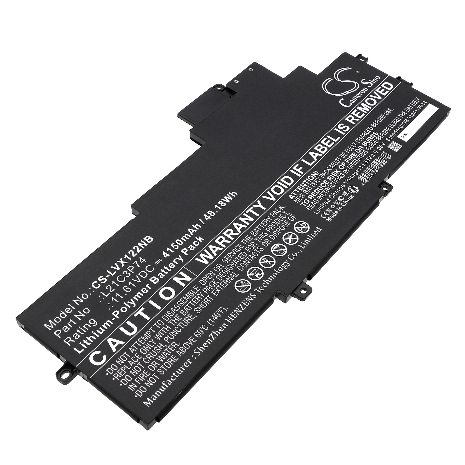 Batteri til notebook, bærbar computer til Lenovo ThinkPad X1 Nano Gen 2 21E8001KEE og andre