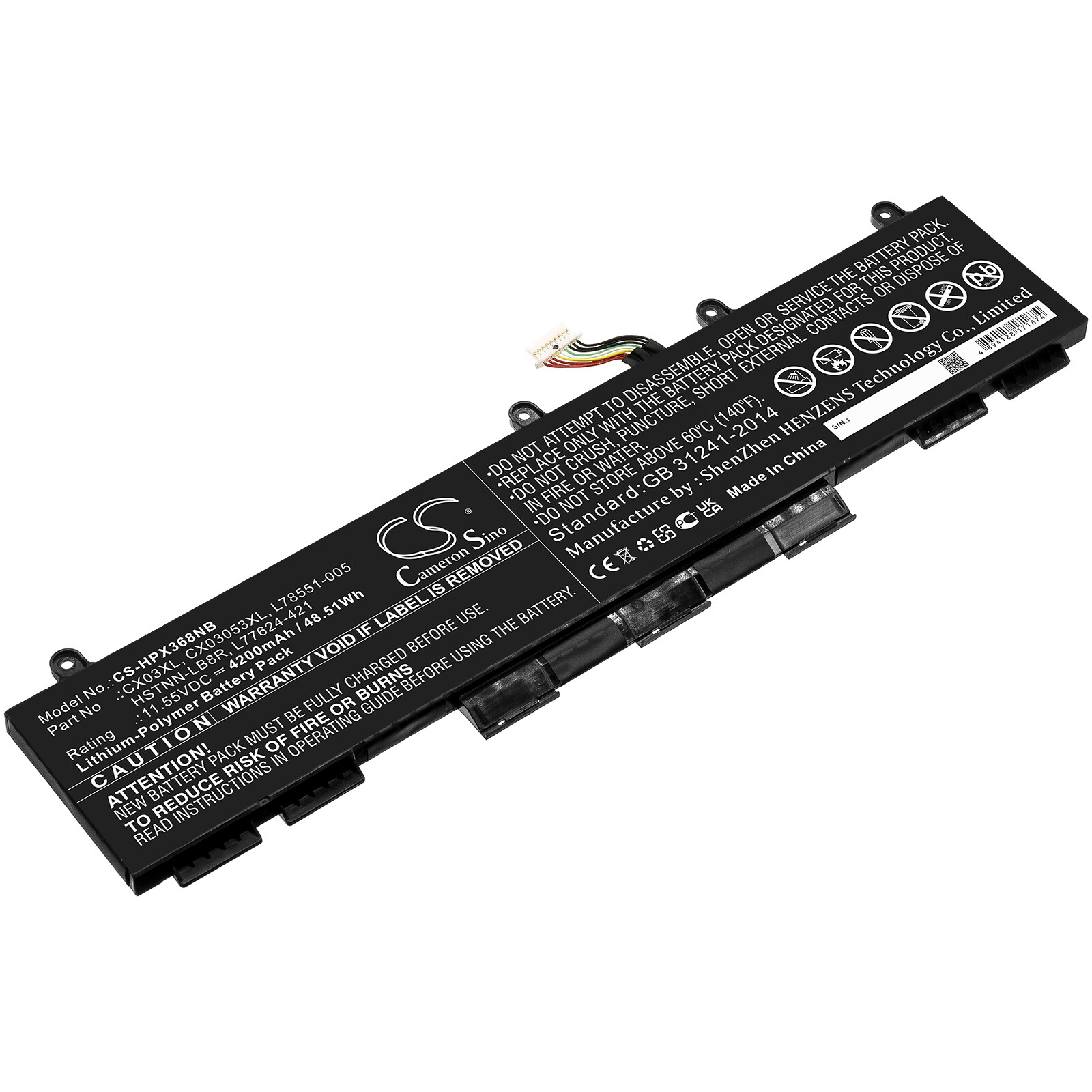 Batteri til notebook, bærbar computer til HP EliteBook X360 830 G7, EliteBook 855 G7