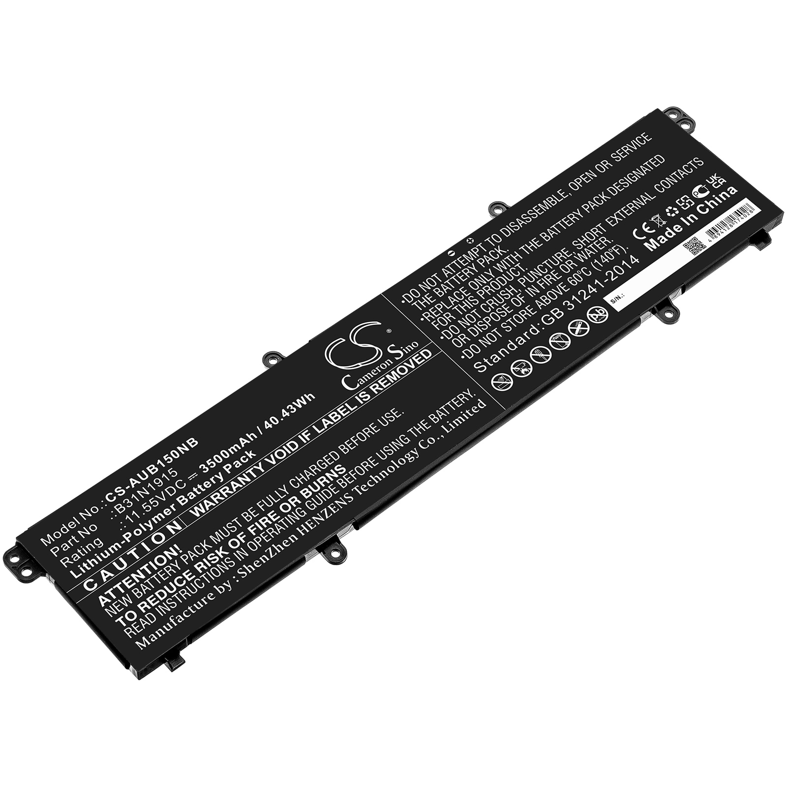 Batteri til notebook, laptop til Asus Expertbook B1500C og andre