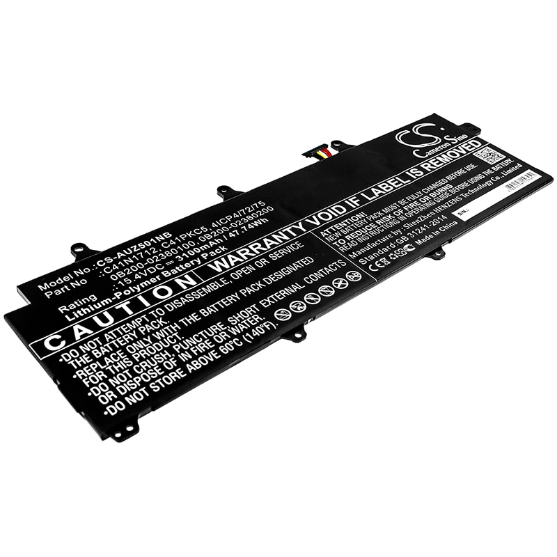 Batteri til notebook, bærbar computer til Asus ROG Zephyrus GX501VS-XS71 og andre