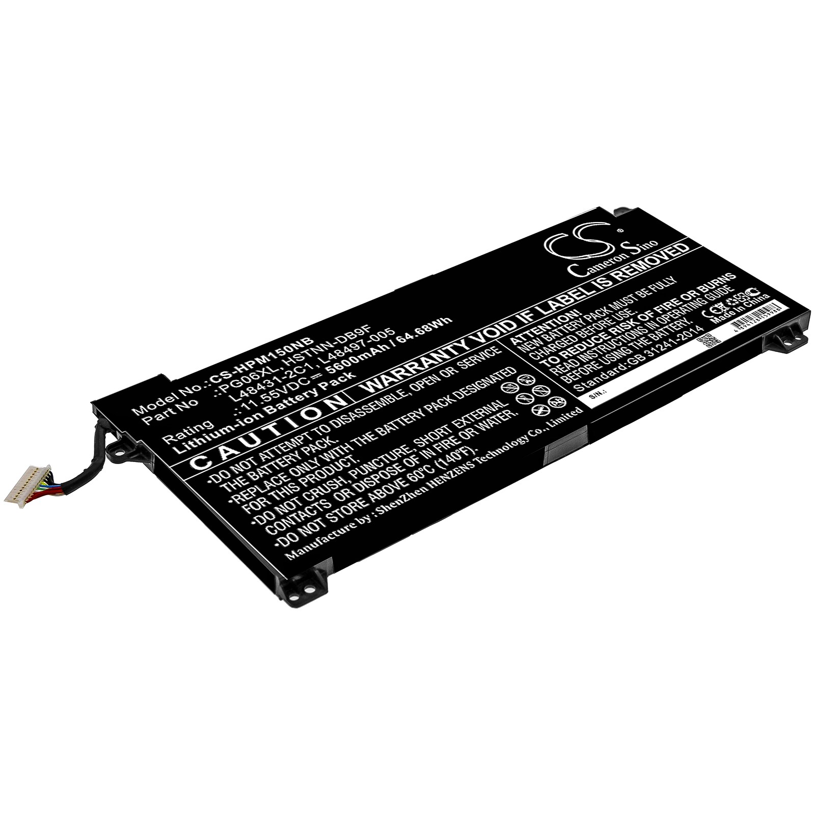 Batteri til notebook, bærbar computer til HP Omen 15-DH0138TX, Omen 15-dh0004UR og andre