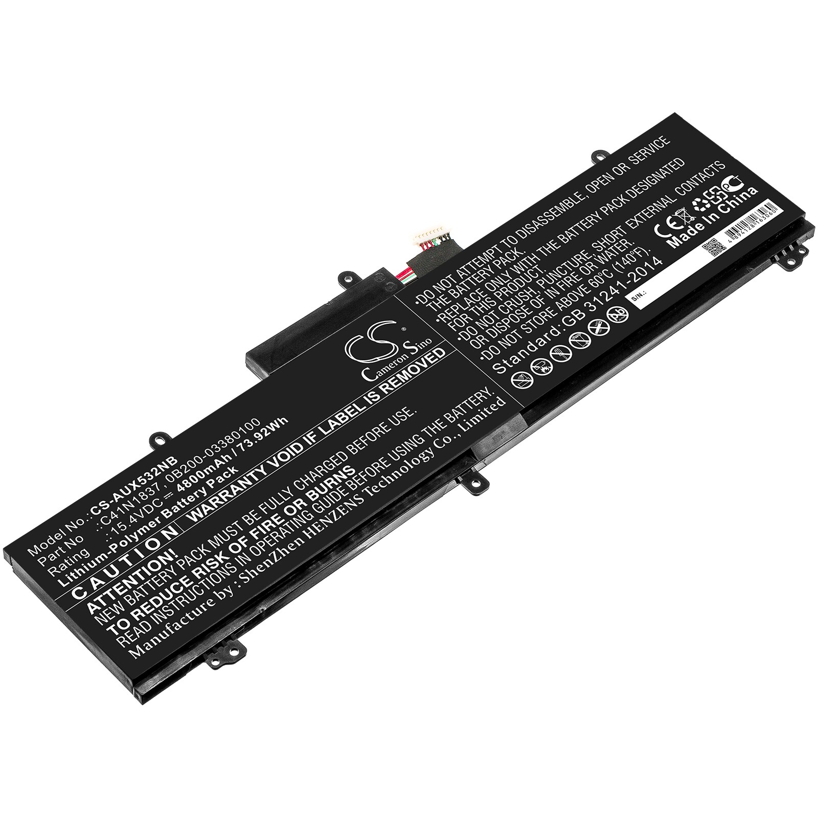 Batteri til notebook, bærbar computer til Asus GX532GV og andre