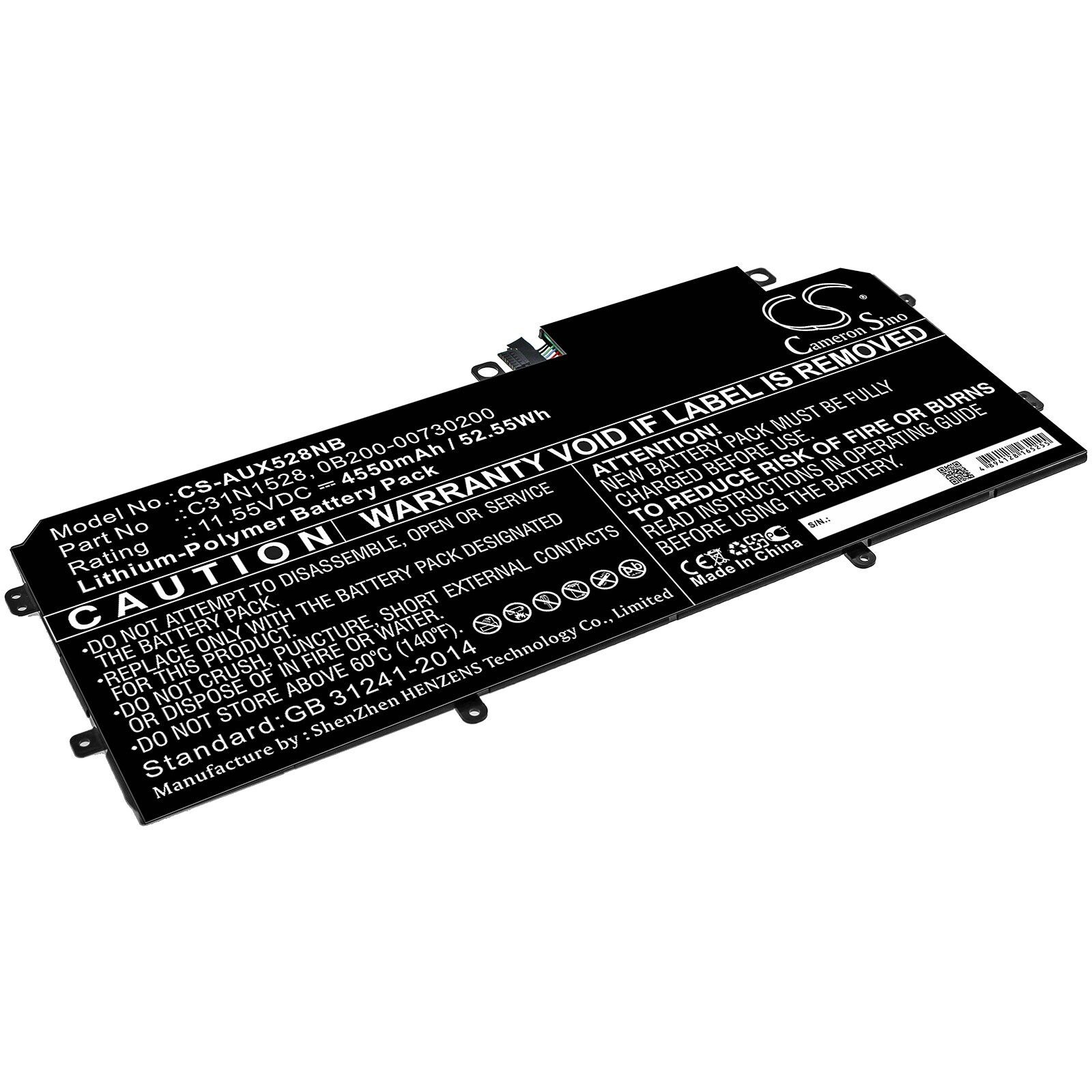 Batteri til notebook, bærbar computer til Asus UX360CA, UX360CA-FC060T og andre