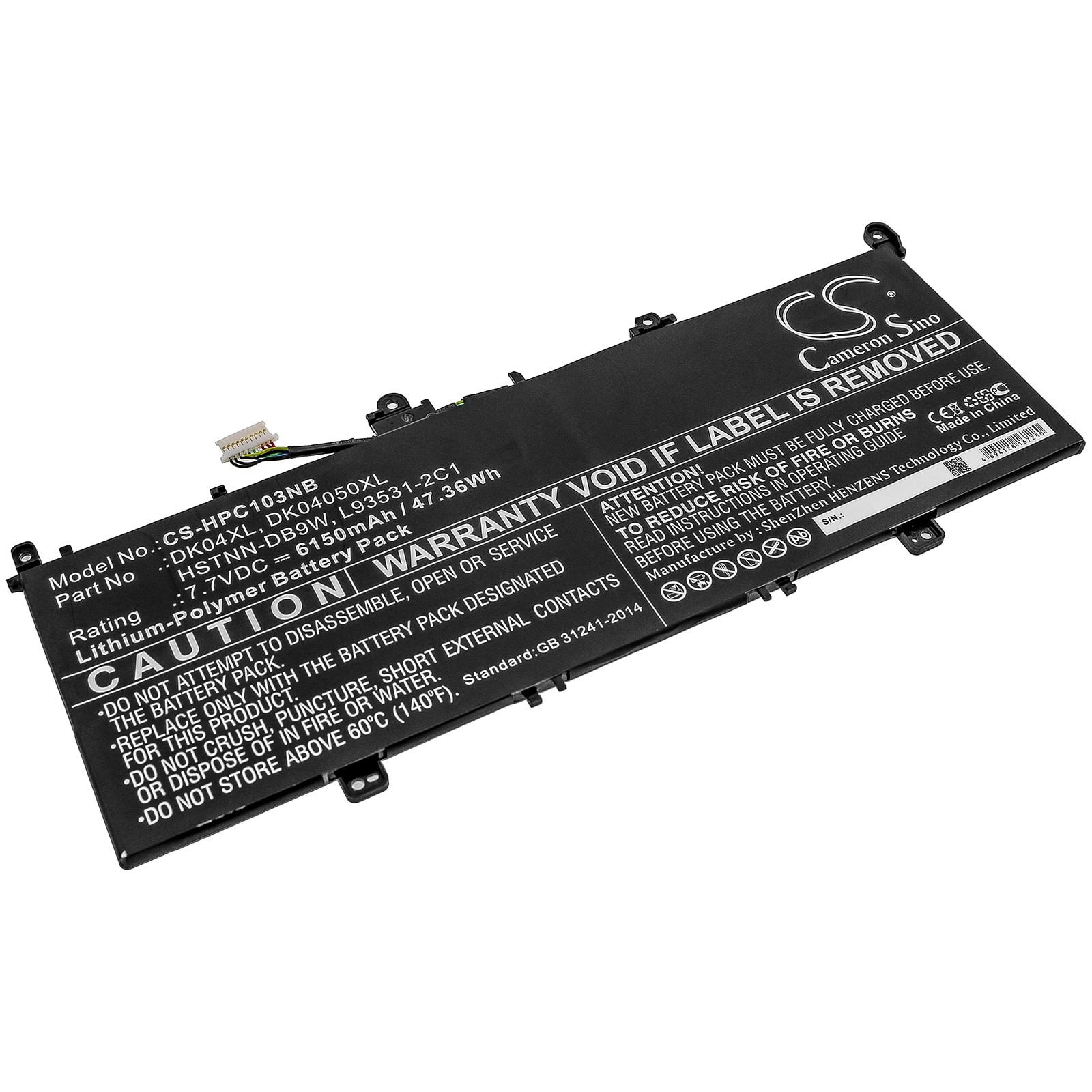 Batteri til notebook, bærbar computer til HP Elite C1030, Elite C1030 Chromebook og andre