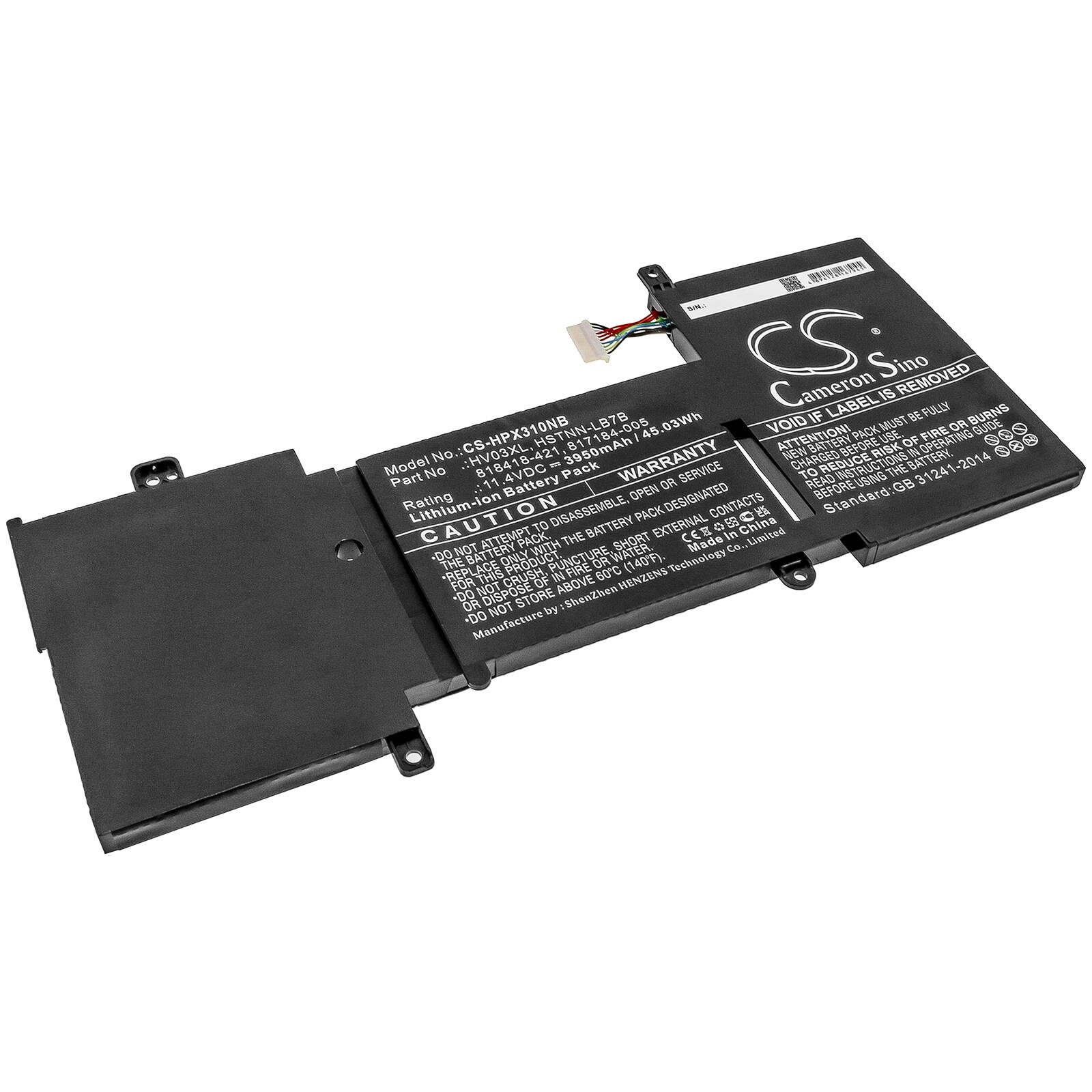 Batteri til notebook, bærbar computer til HP X360 310 G2