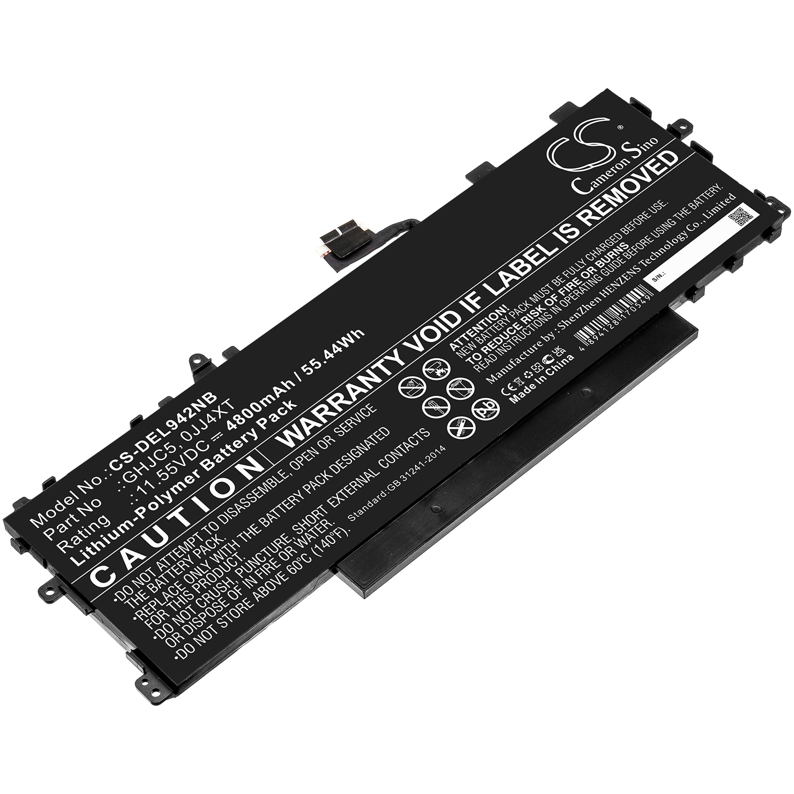 Batteri til notebook, bærbar computer til DELL Latitude 9420 2-i-1