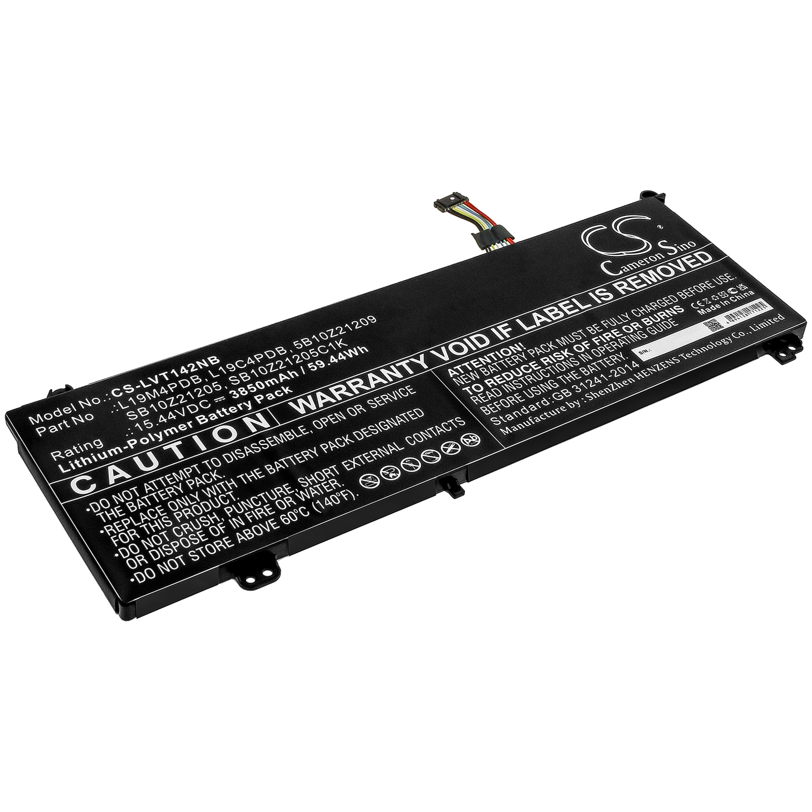 Batteri til notebook, bærbar computer til Lenovo ThinkBook 14s Yoga ITL-20WE000YAU og andre