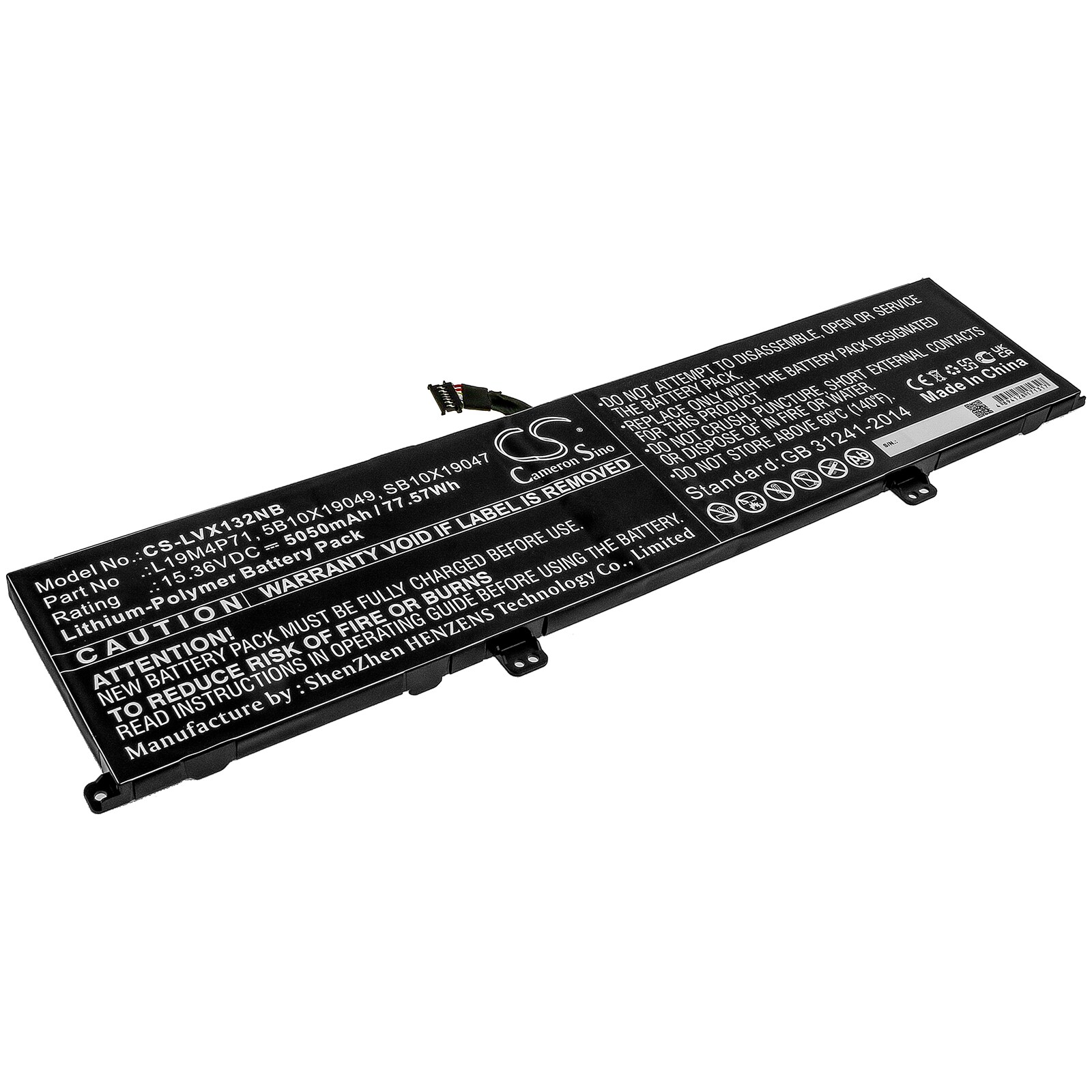 Batteri til notebook, bærbar computer til Lenovo ThinkPad X1 Extreme Gen 3 og andre