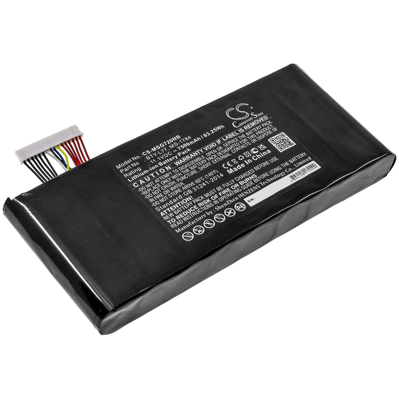 Batteri til notebook, laptop til MSI GT72 6QDG16H21, GT72 2QW32SR311BW og andre.