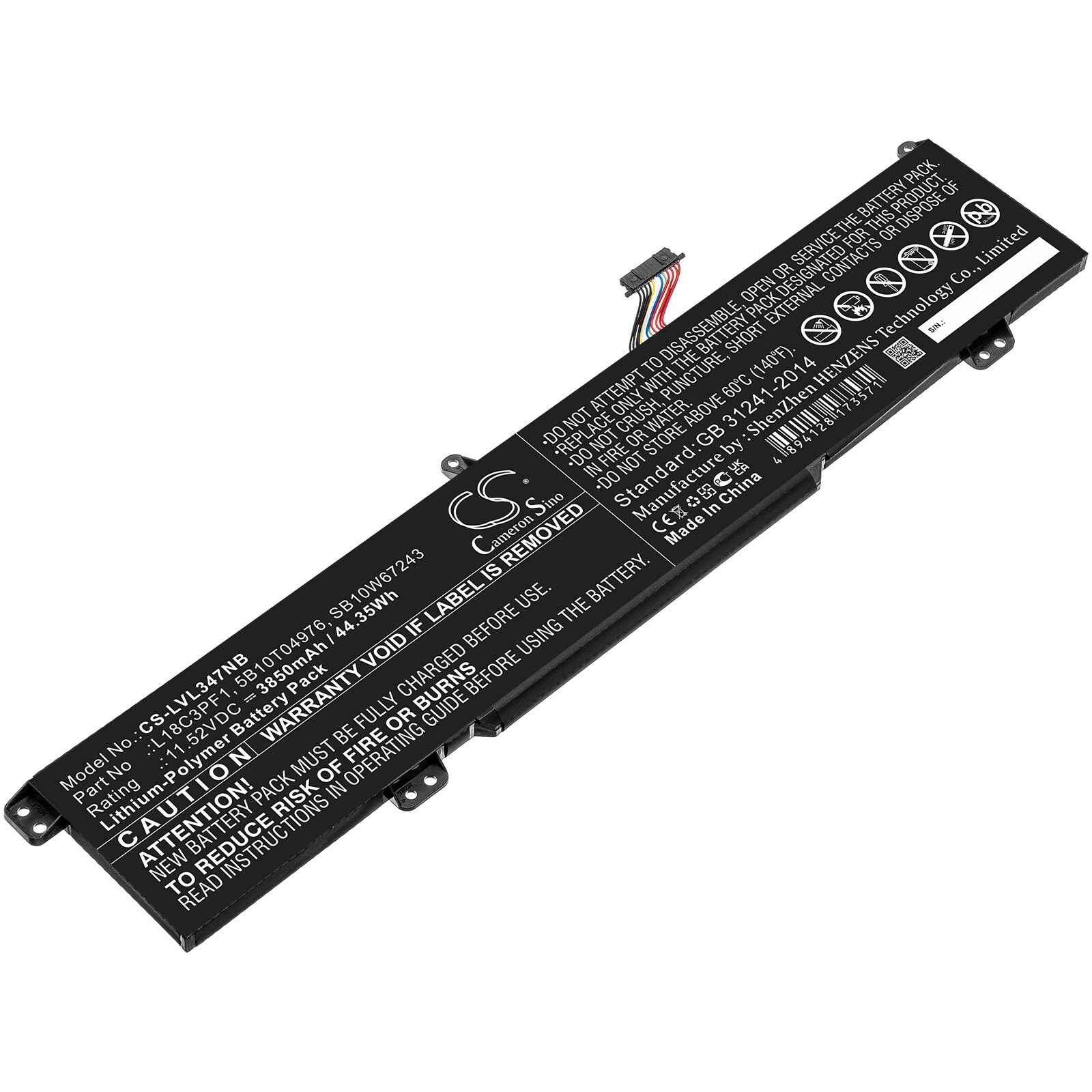 Batteri til notebook, bærbar computer til Lenovo Ideapad L340 17 Gaming og andre