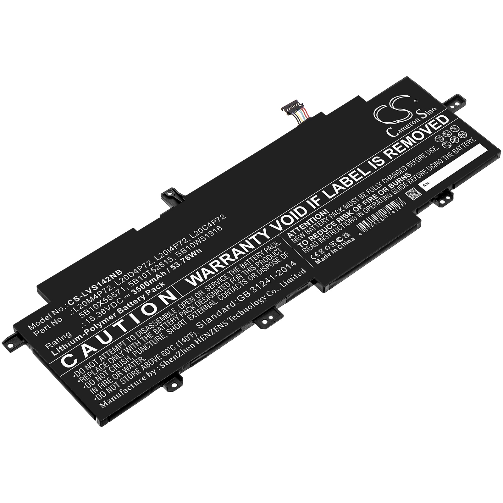 Batteri til notebook, bærbar computer til Lenovo ThinkPad T14s Gen 2, TP00130A og andre.