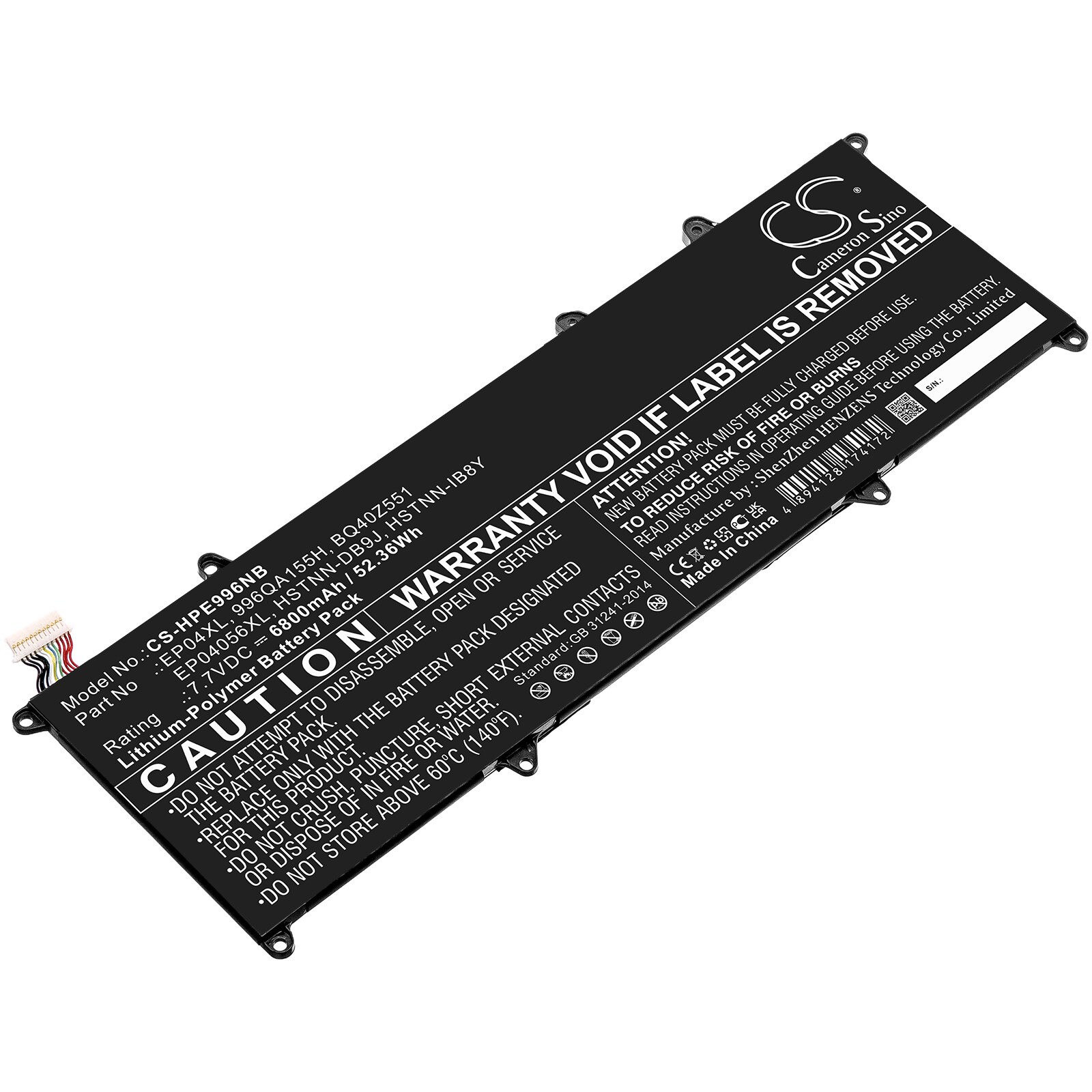 Batteri til notebook, bærbar computer til HP Elite Dragonfly G1, Elite Dragonfly G2 og andre
