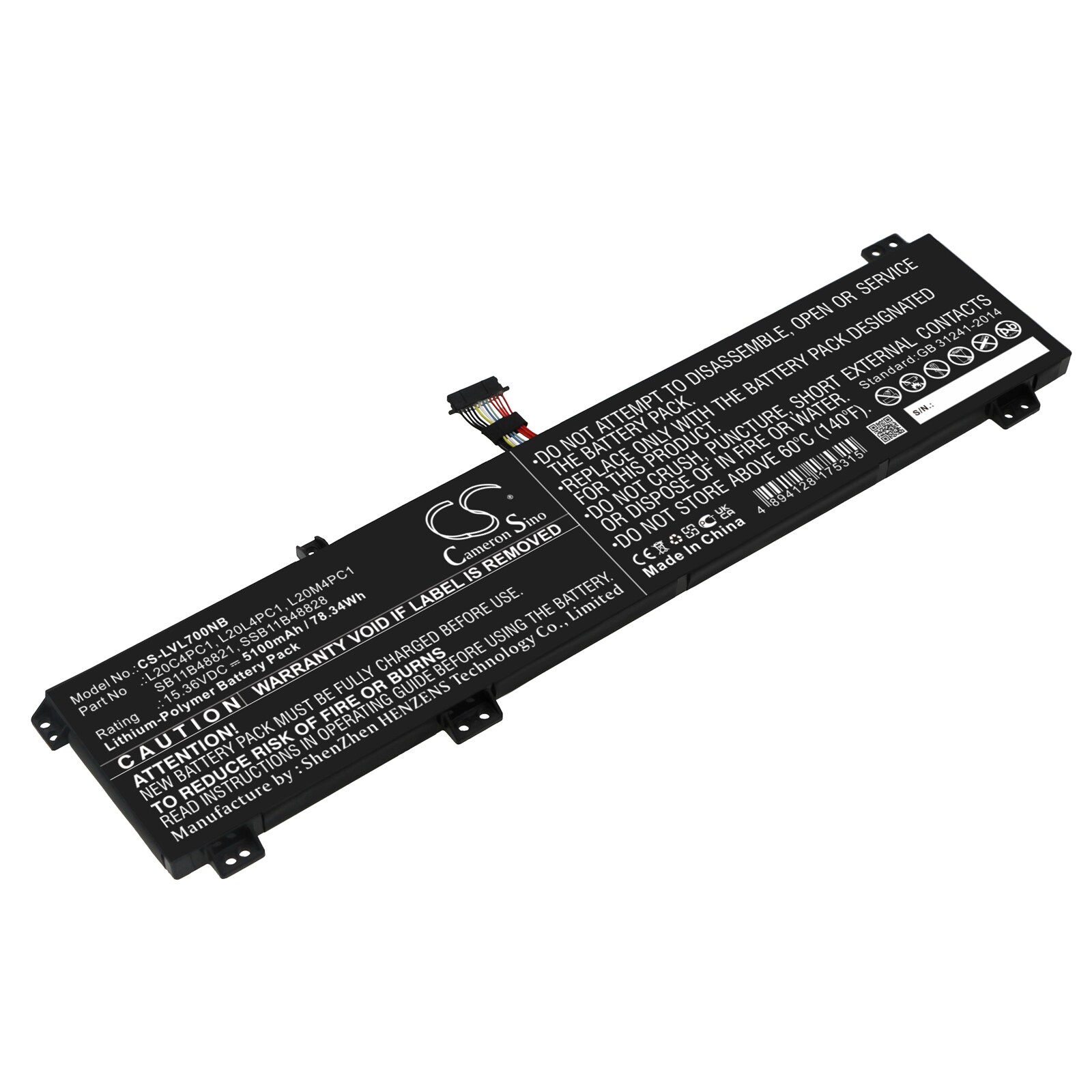 Batteri til notebook, bærbar computer til Lenovo Legion 7 16ACHg6 82N6005WMB og andre.