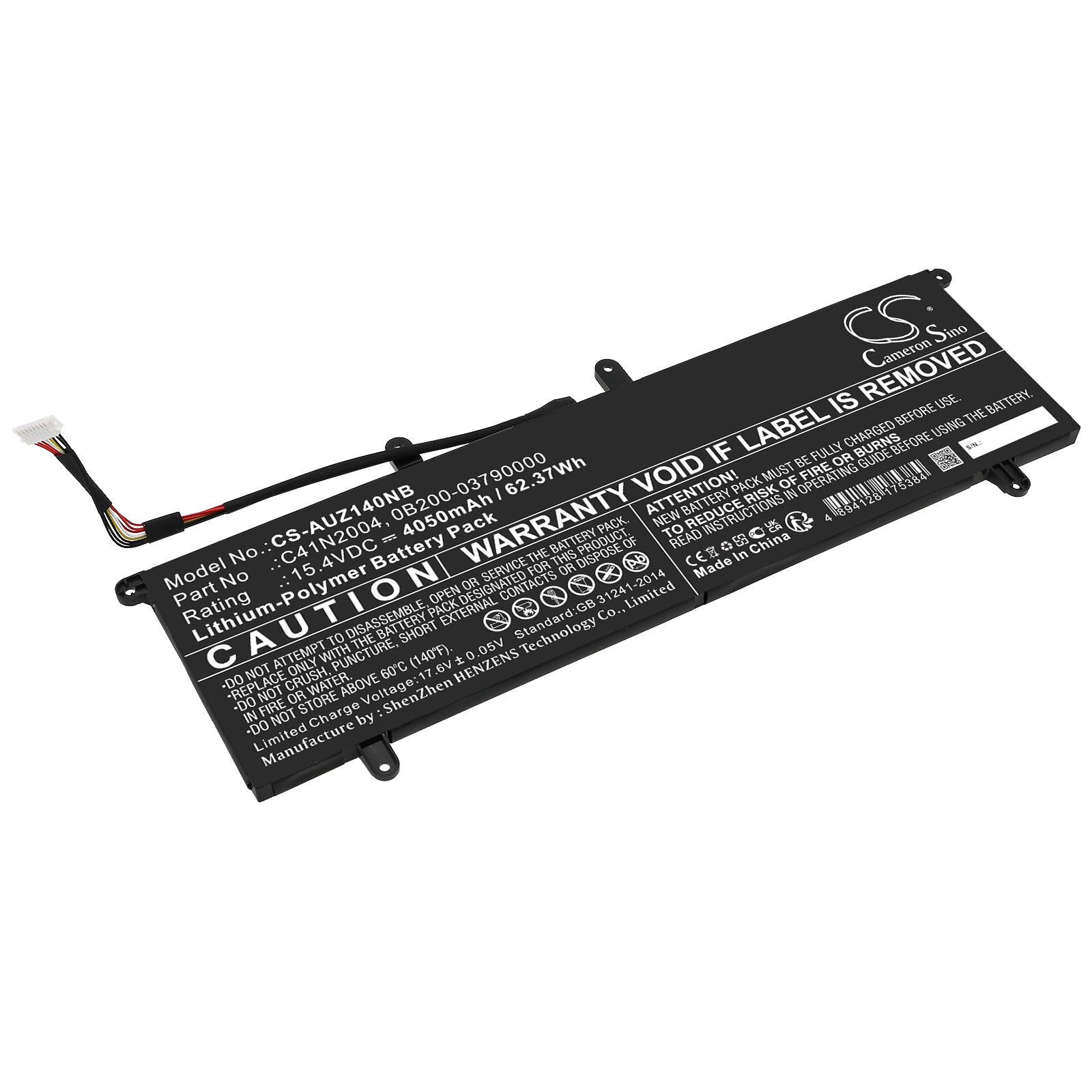 Batteri til notebook, bærbar computer til Asus ZenBook Duo 14 UX482EG-HY-serien og andre