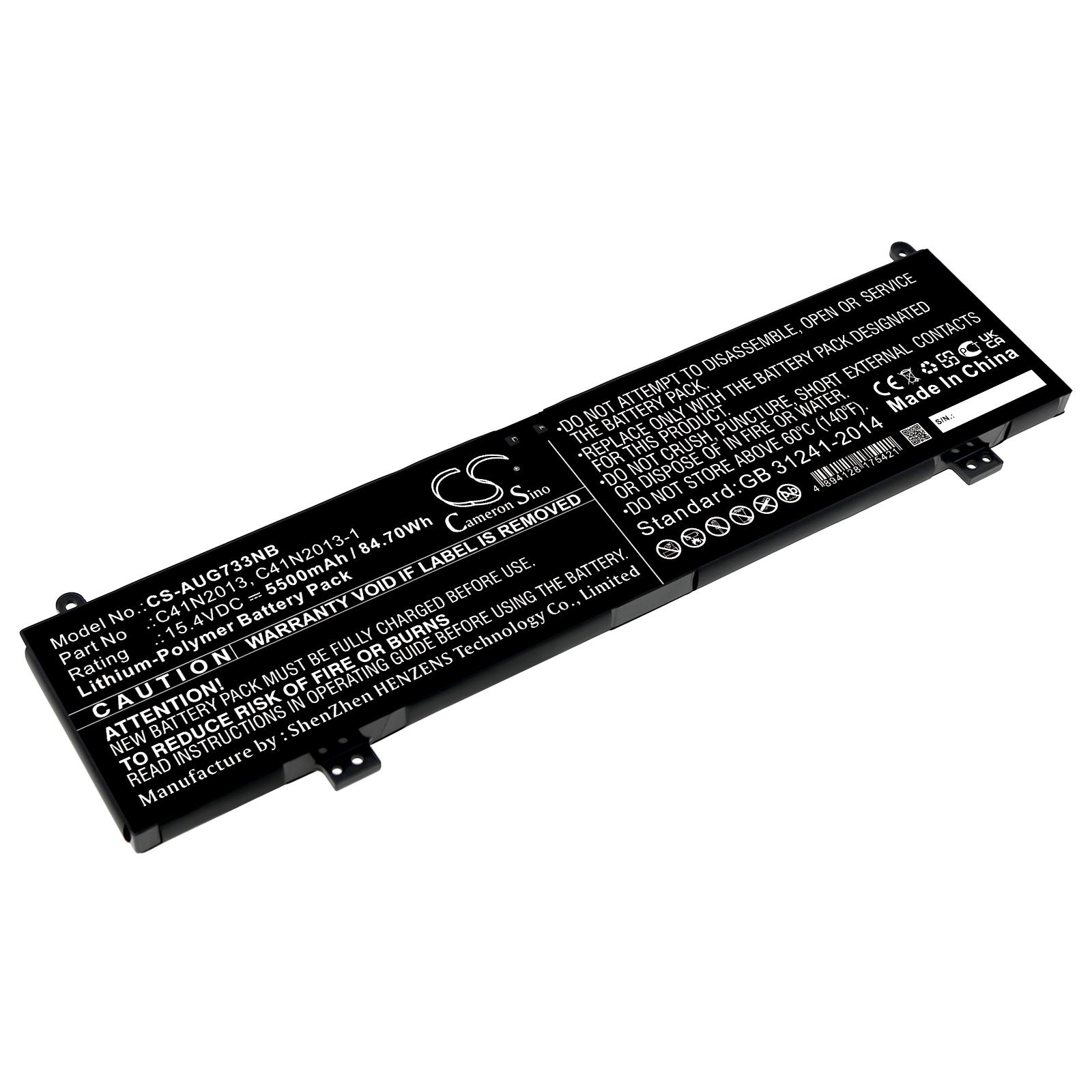 Batteri til notebook, bærbar computer til Asus ROG Strix SCAR 17 G733QR-HG061T og andre.