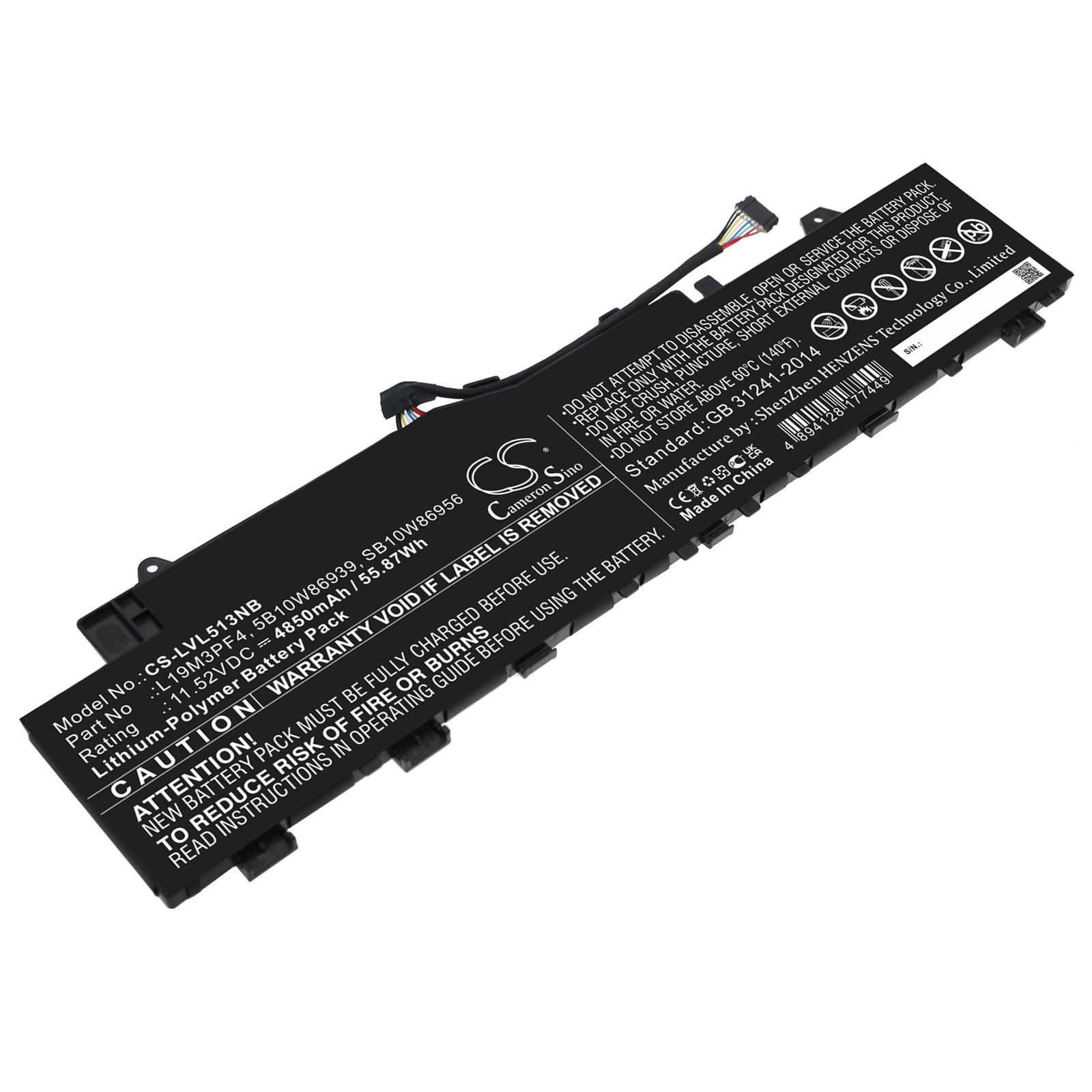 Batteri til notebook, bærbar computer til Lenovo IdeaPad 5 14ARE05 og andre