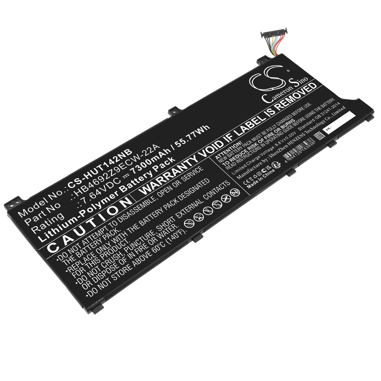 Batteri til notebook, bærbar computer til Huawei MateBook D 15 Ryzen 5 5500U