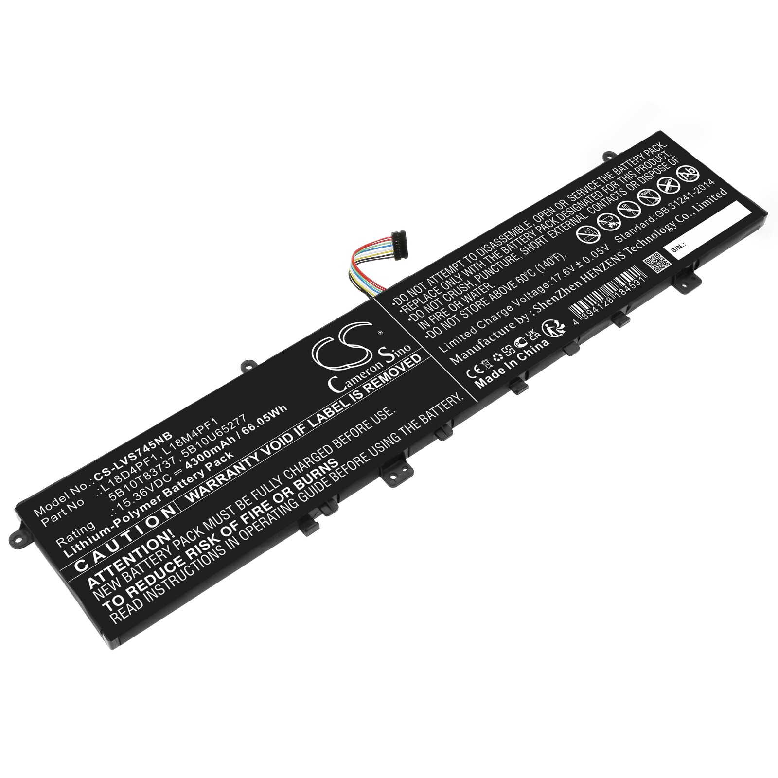 Batteri til notebook, bærbar computer til Lenovo Yoga S740-15IRH, Yoga C940-15IRH og andre