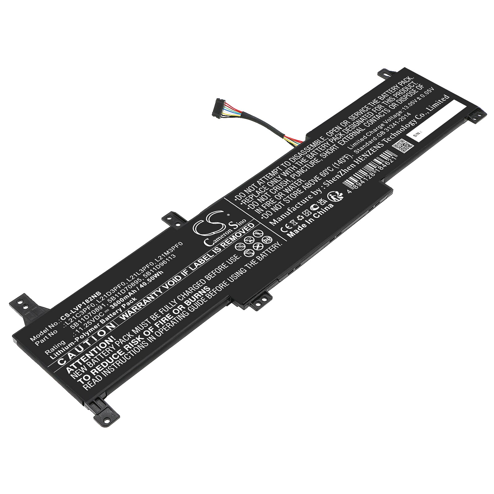 Batteri til notebook, bærbar computer til Lenovo IdeaPad 1 15IJL7 82LX005DIN og andre