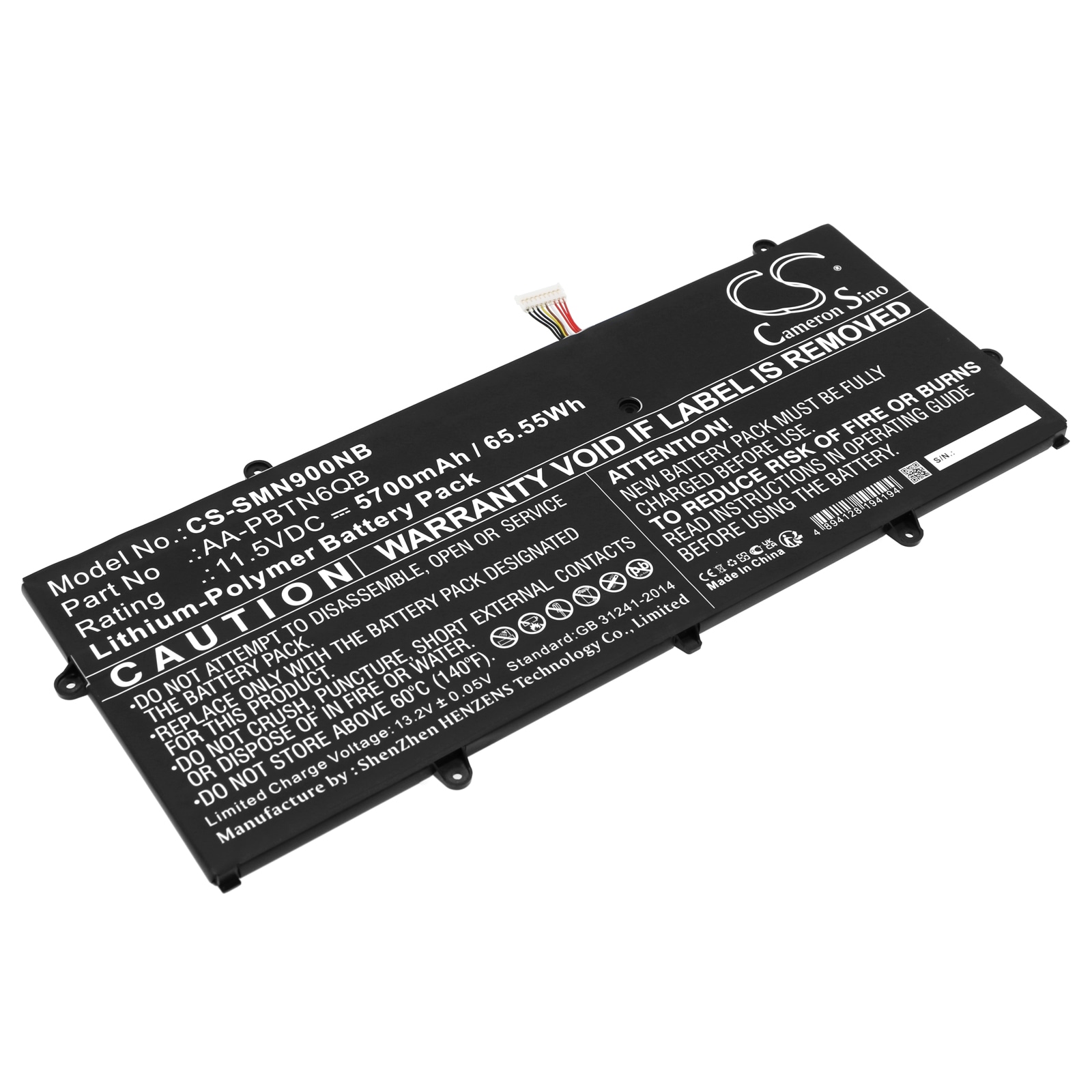 Batteri til notebook, bærbar computer til Samsung NP900X5N-K07HK, NT900X5N-K29S og andre