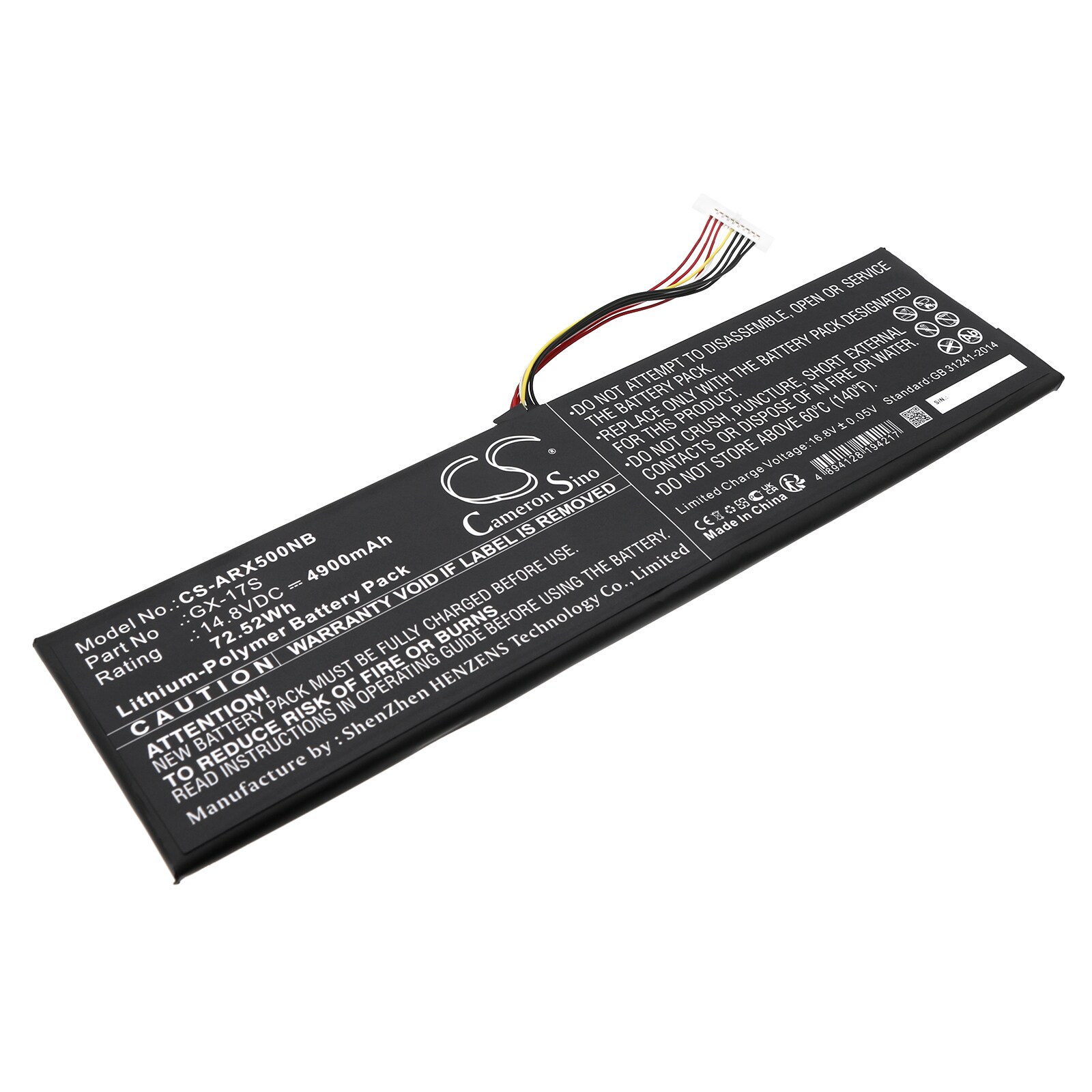 Batteri til notebook, laptop til Aorus X5S, X3 Plus v5, X3 Plus v7 og andre